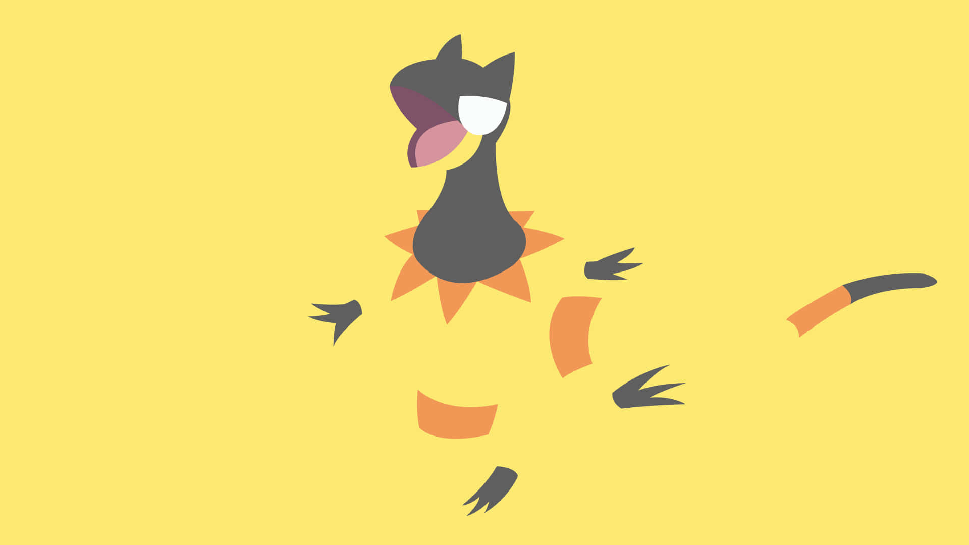 Minimalist Yellow Heliolisk Background