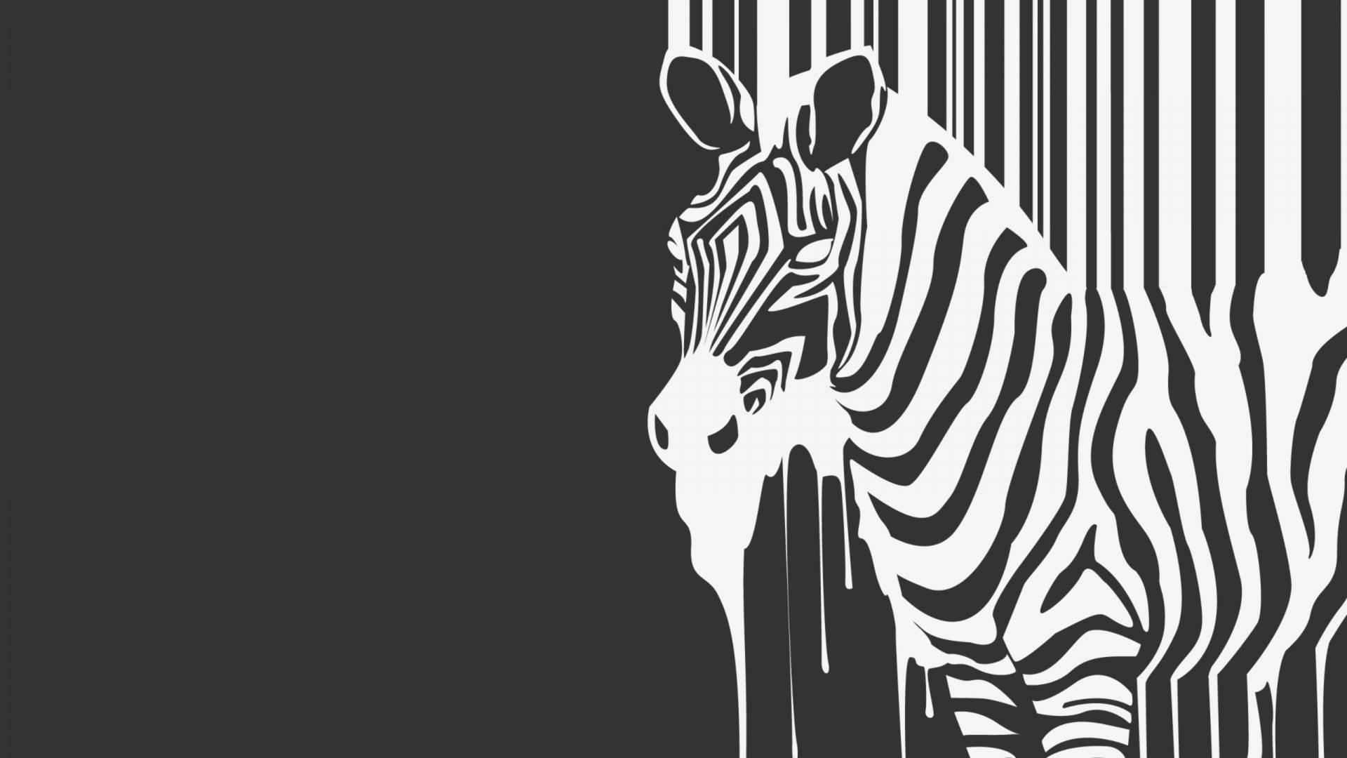 Minimalist Zebra Art