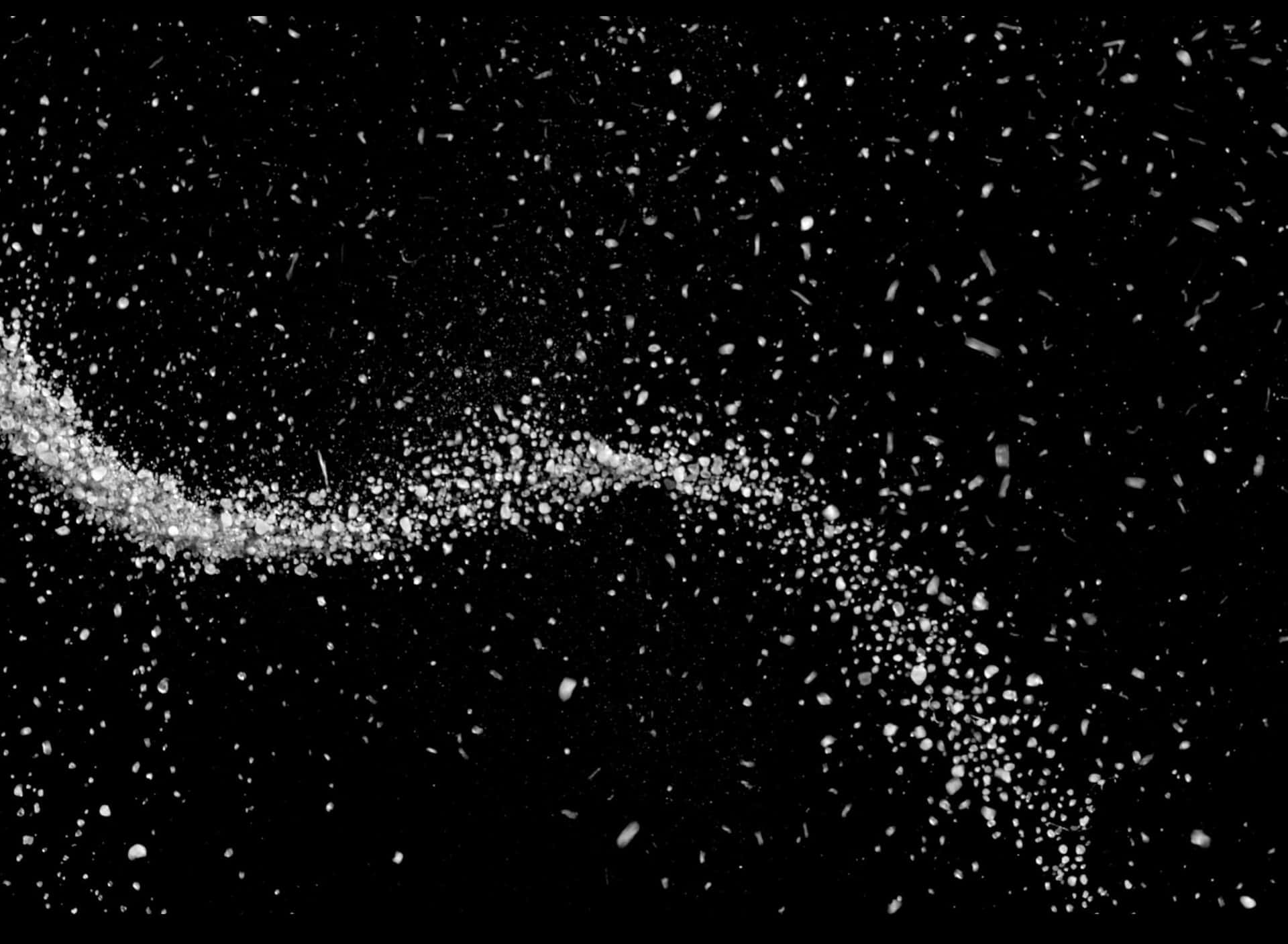 Minimalistic Black And White Dots Pattern Background
