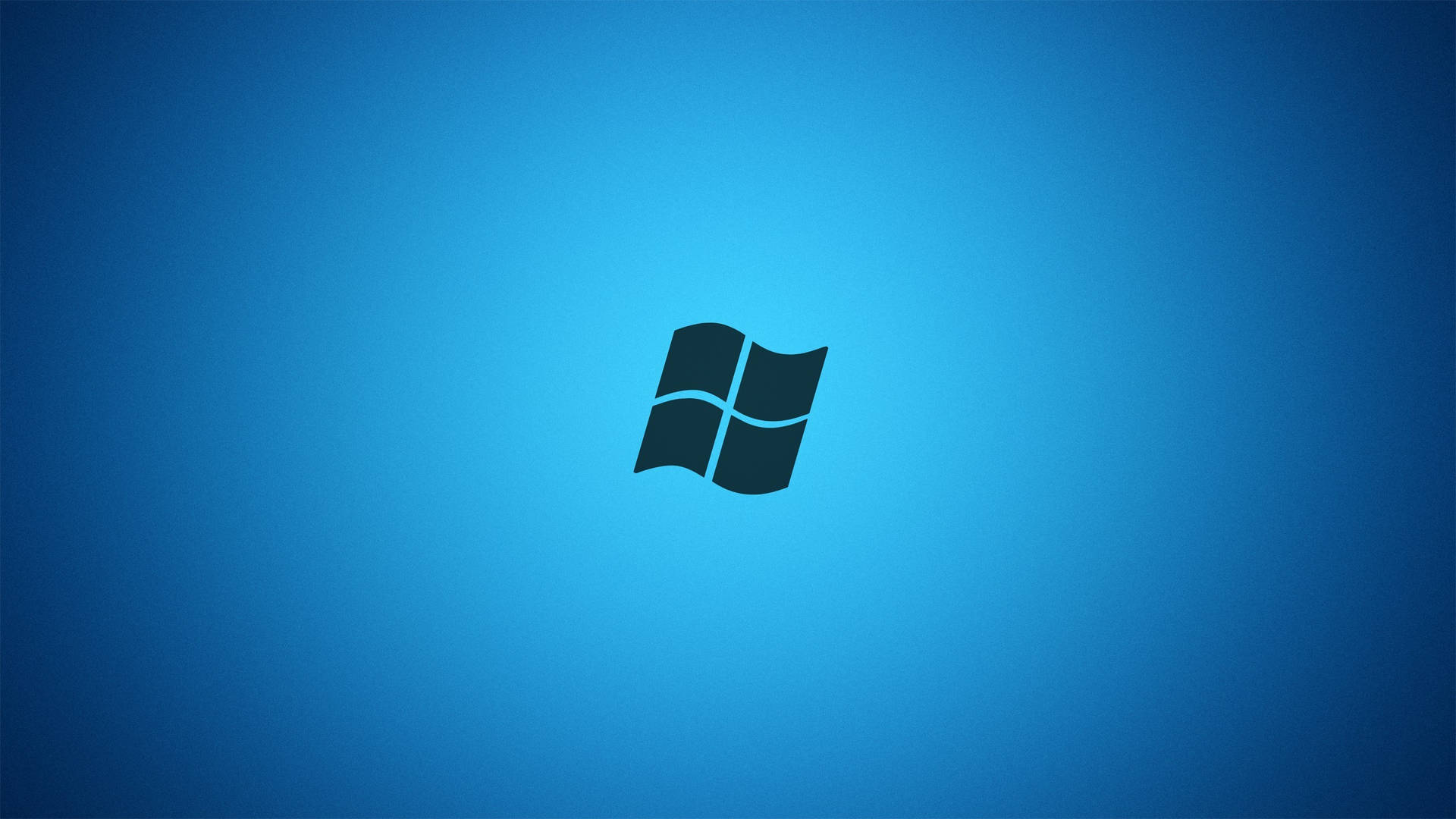 Minimalistic Blue And Black Windows 7 Screen Background