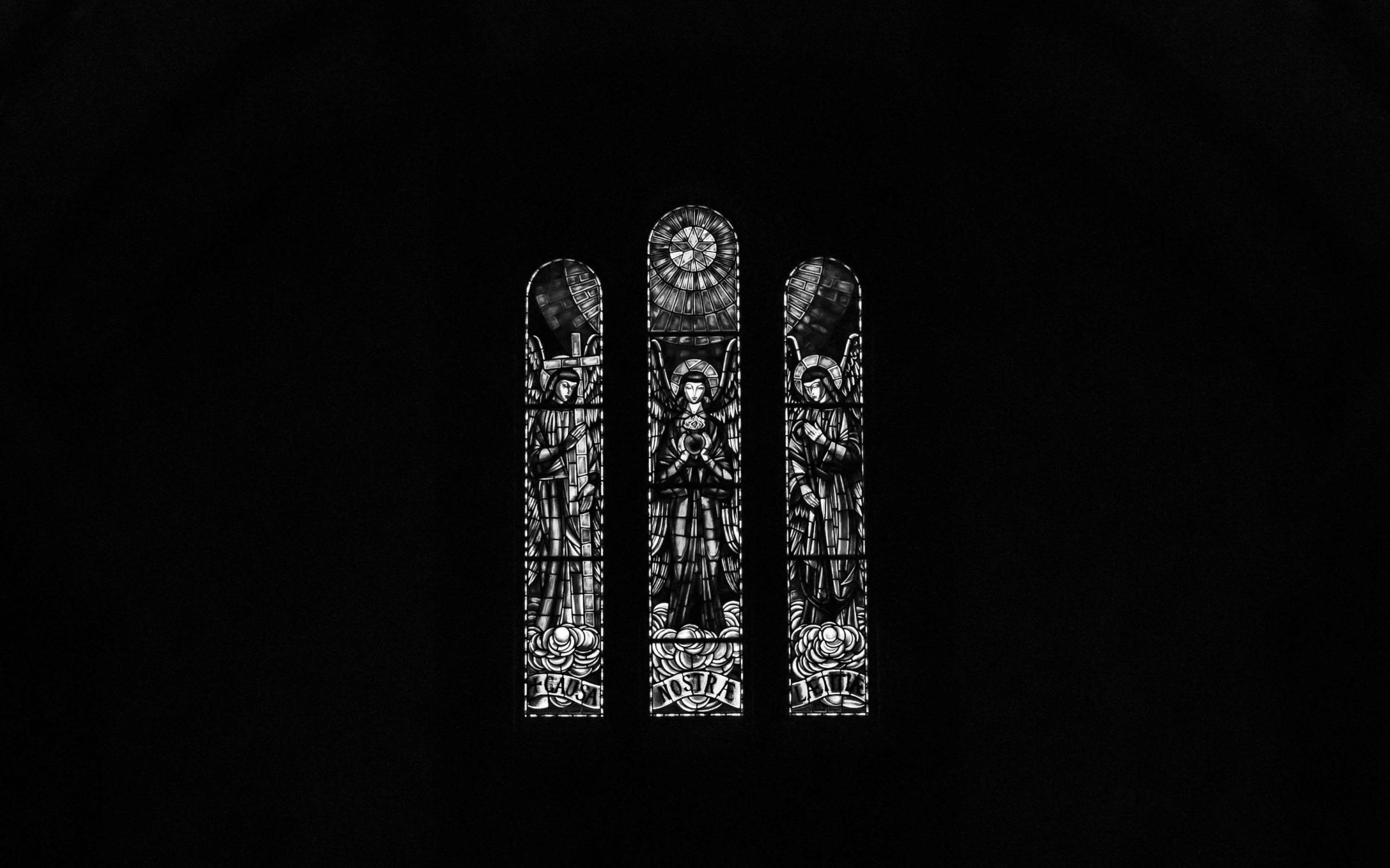 Minimalistic Catholic Stained Glass Art Background