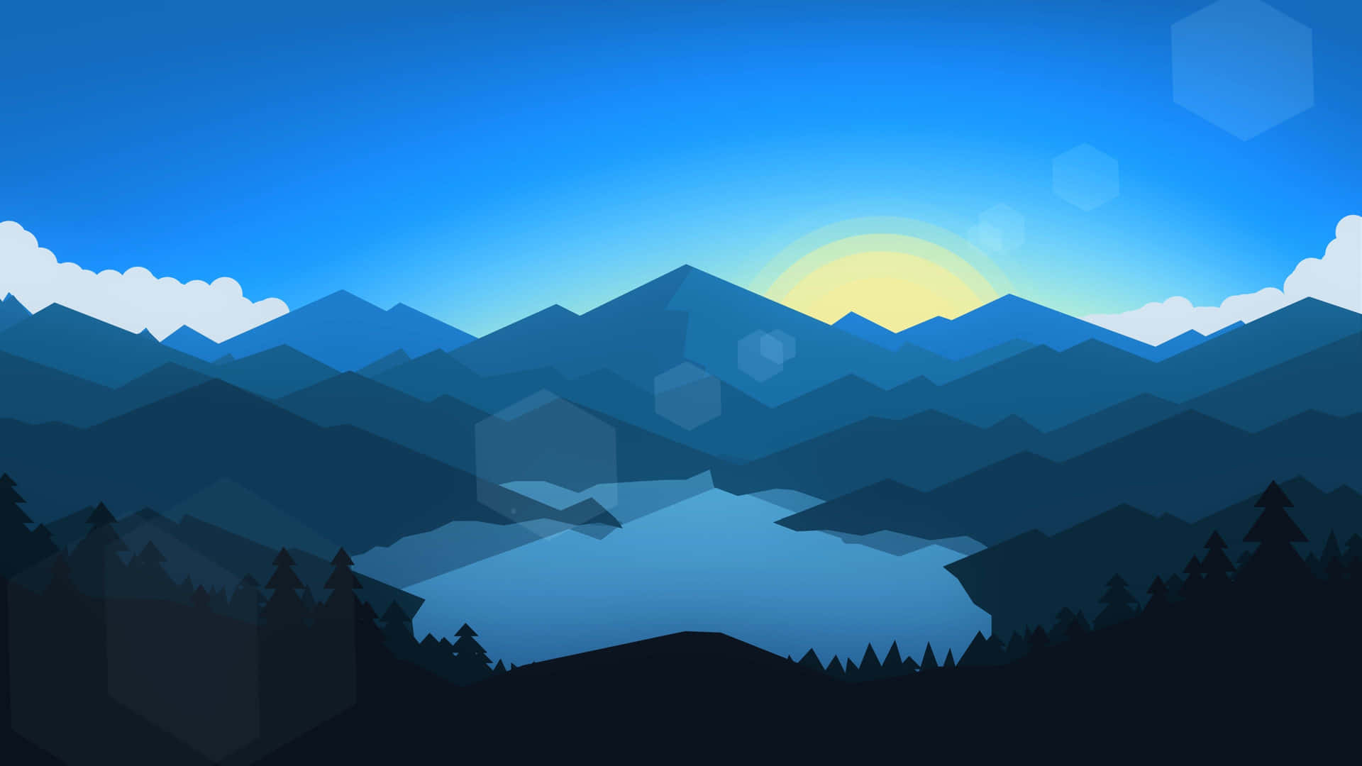Minimalistic Geometric Shapes Hd Desktop Wallpaper Background