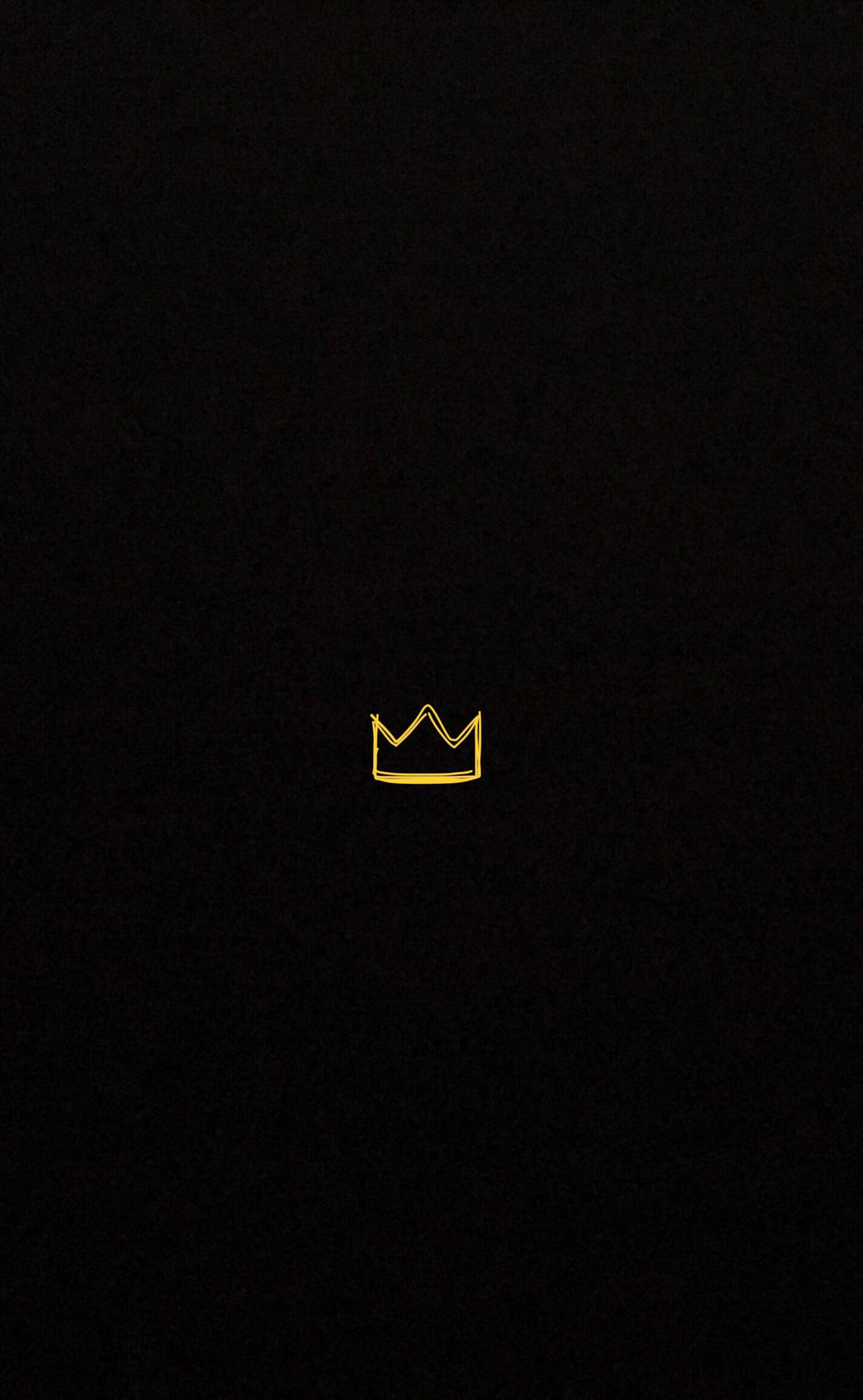 Minimalistic Golden King Crown Background