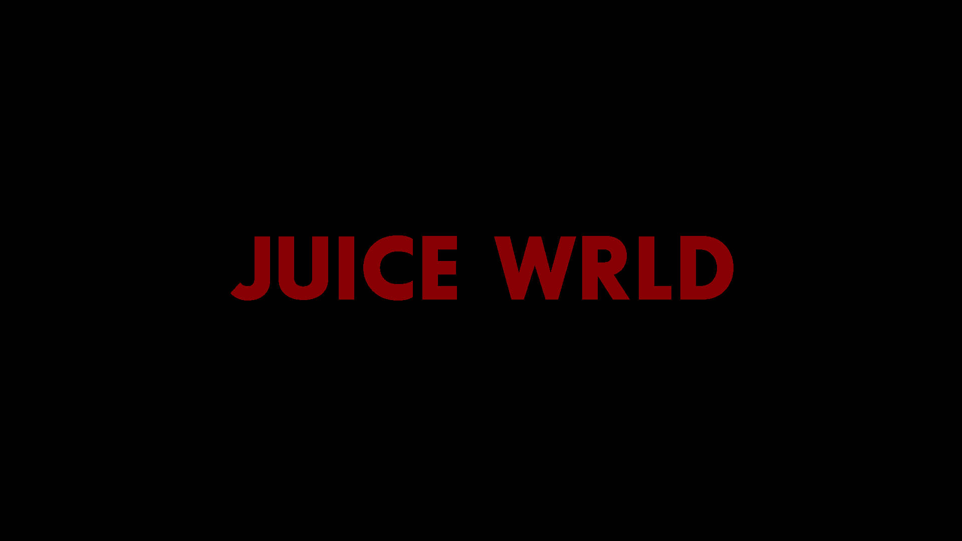 Minimalistic Juice Wrld Text Background