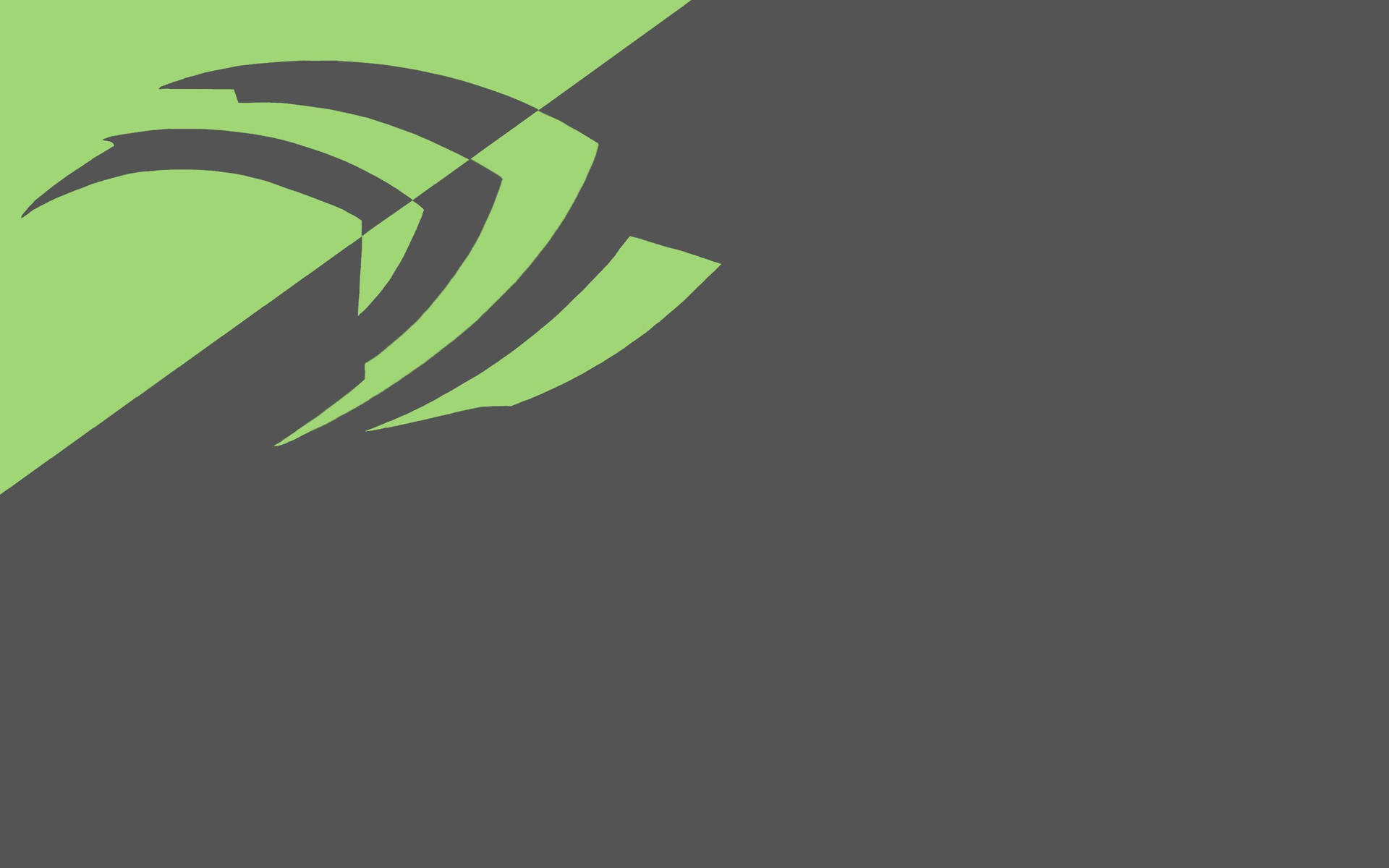 Minimalistic Nvidia Green And Grey Background