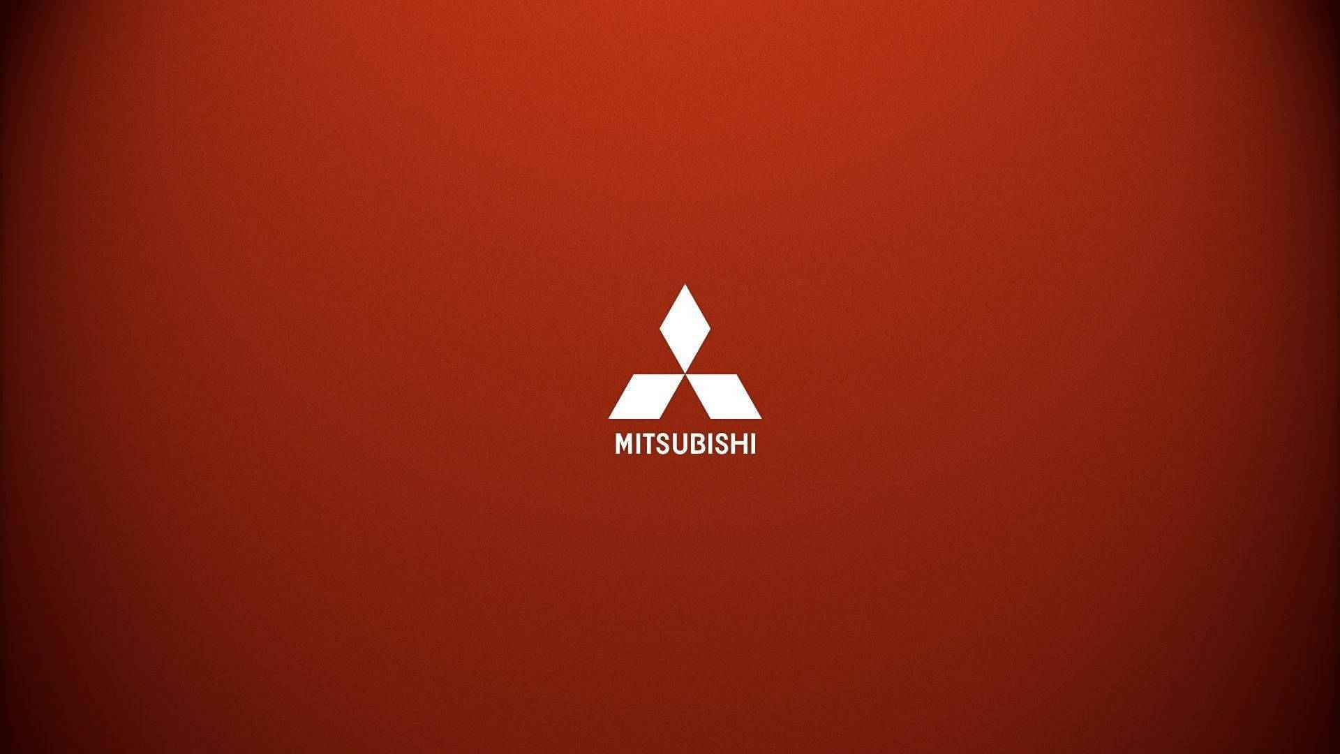 Minimalistic Red Mitsubishi Logo Background