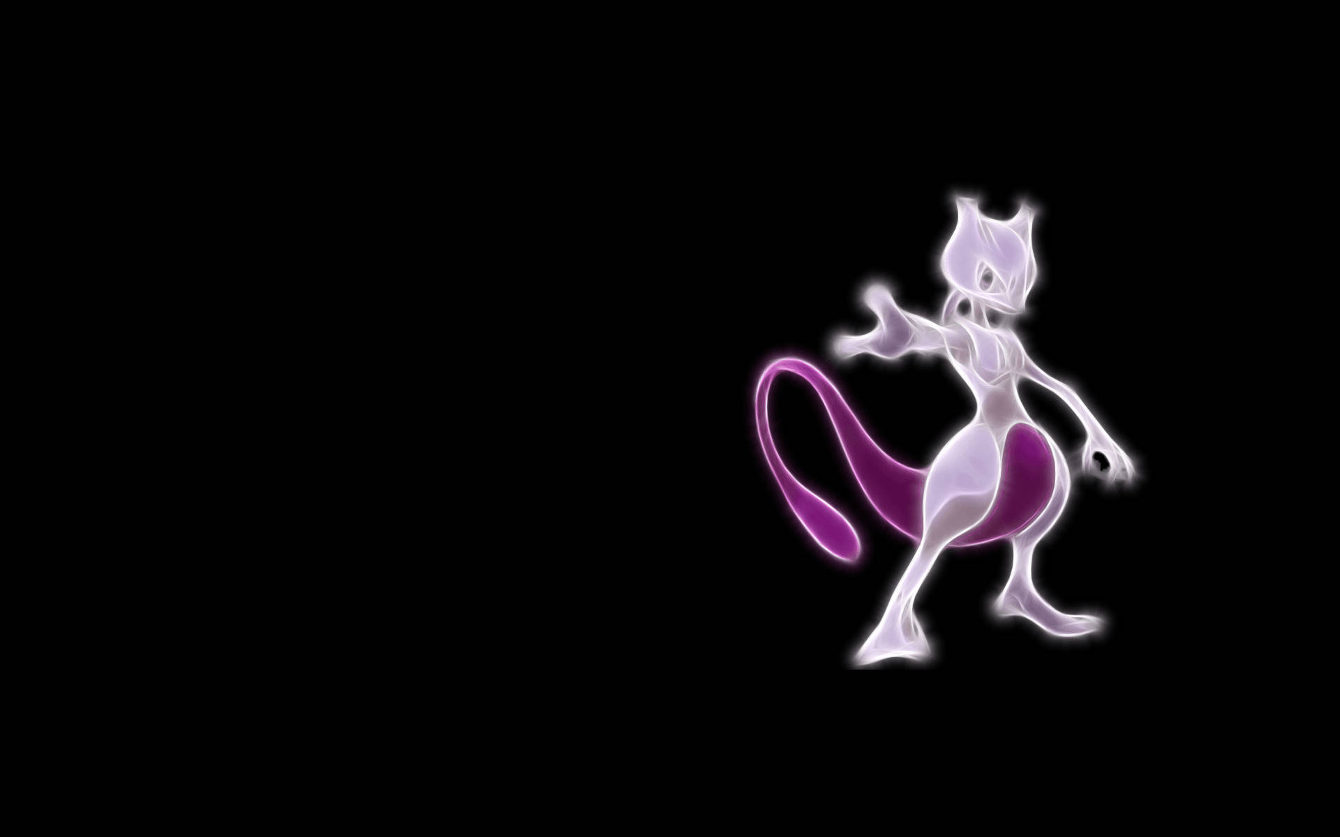 Minimalistic Shiny Mewtwo Background