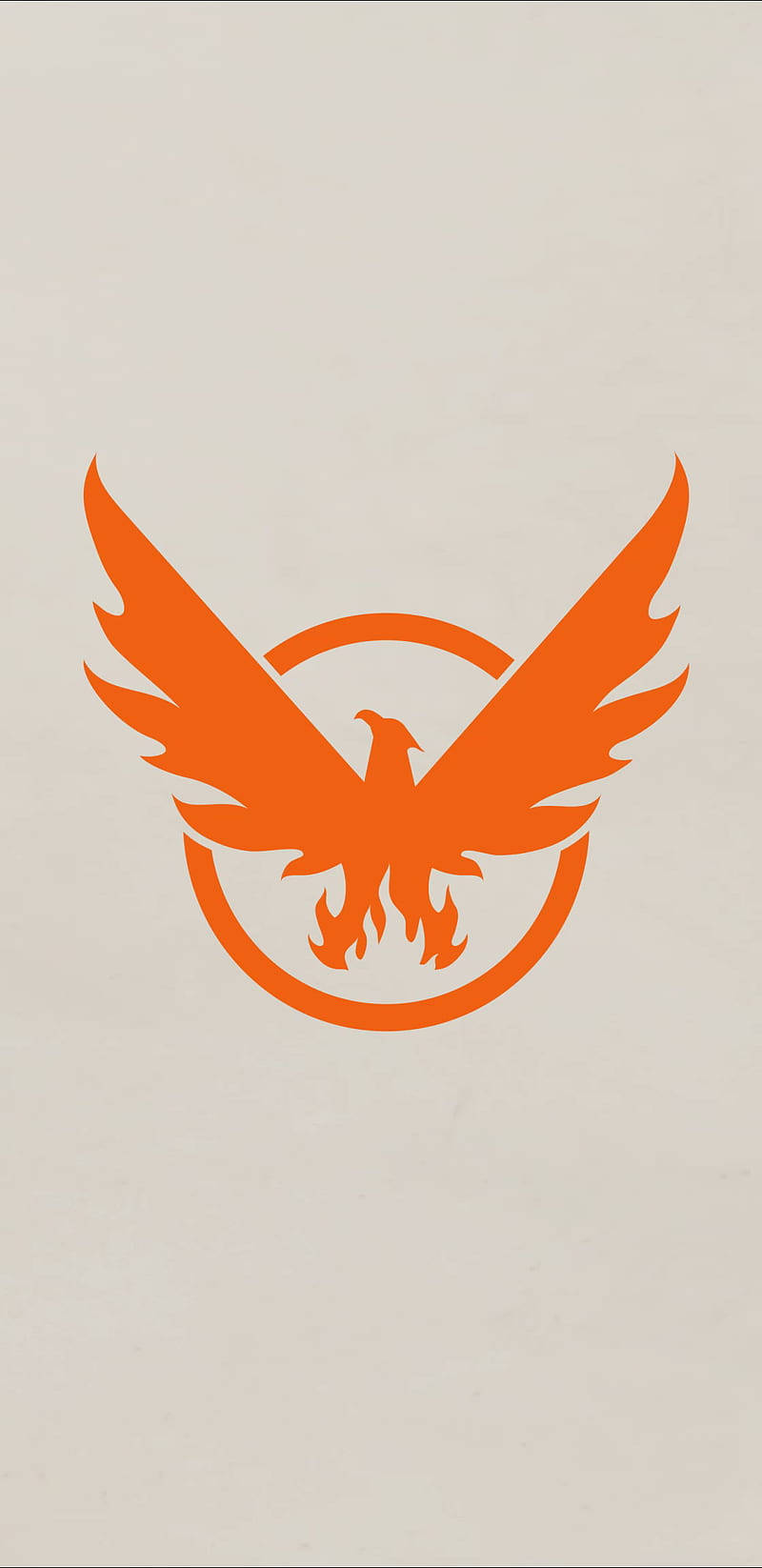 Minimalistic The Division Phone Logo Background