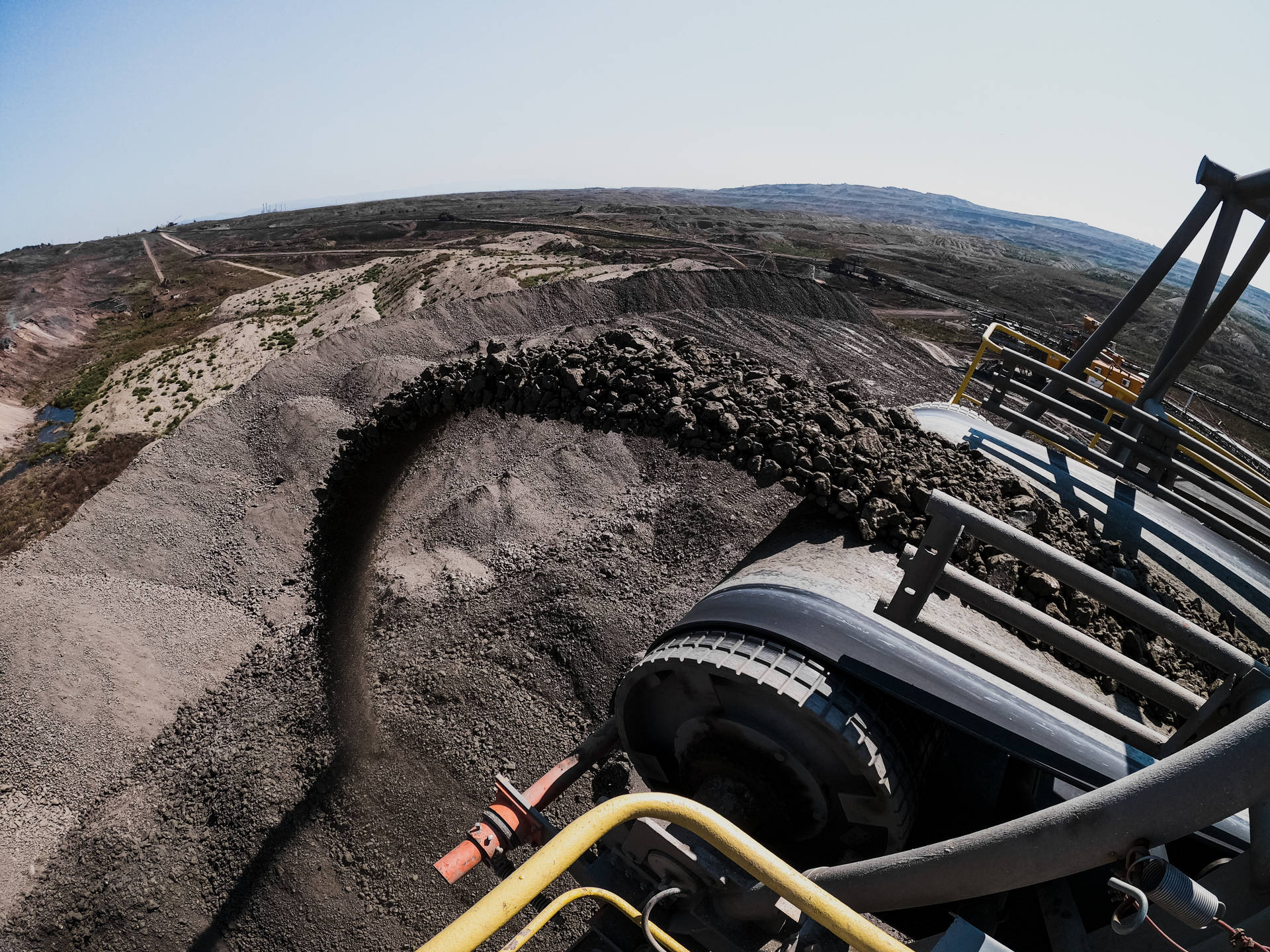 Mining Aerial View Background