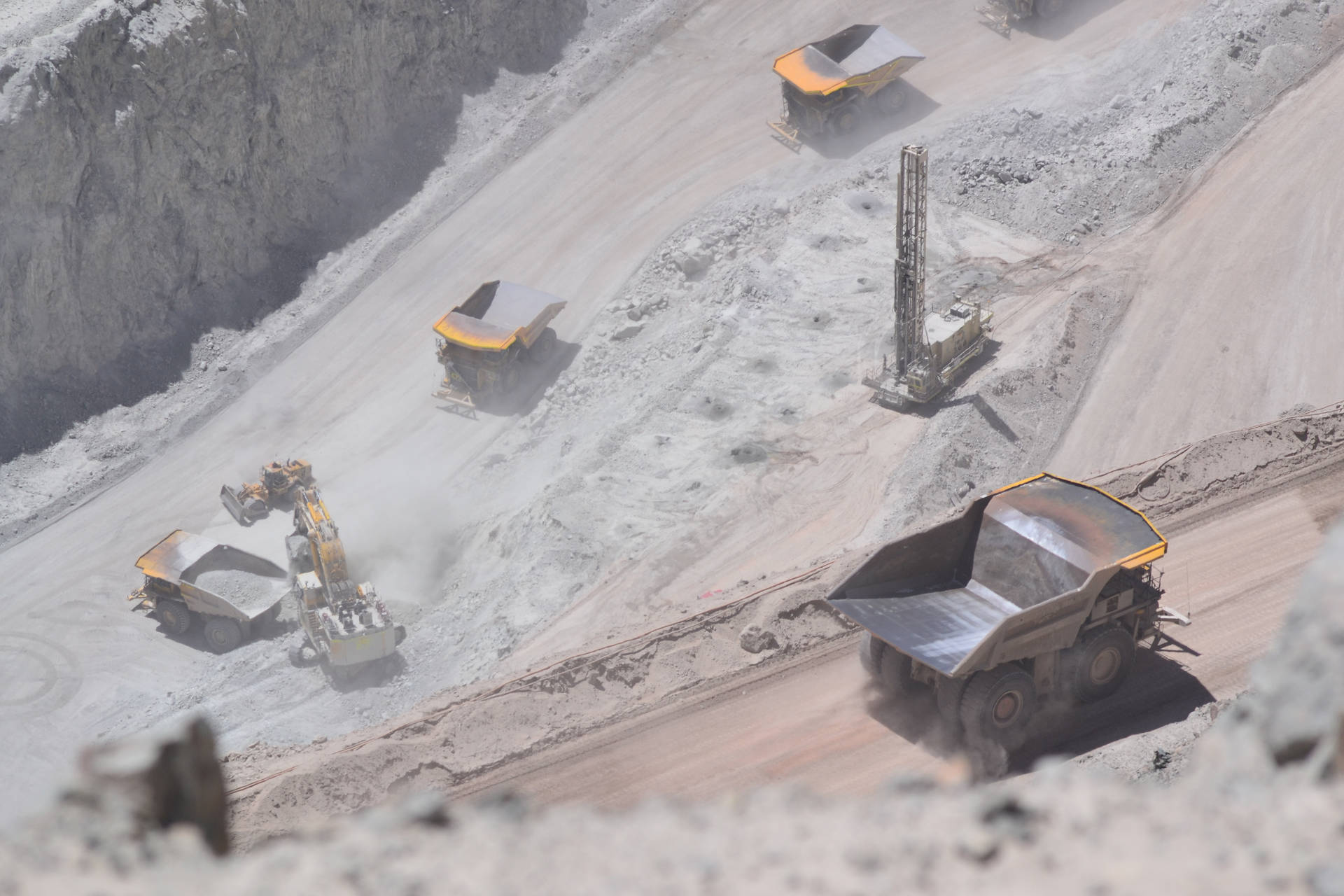 Mining Bird’s Eye View Background