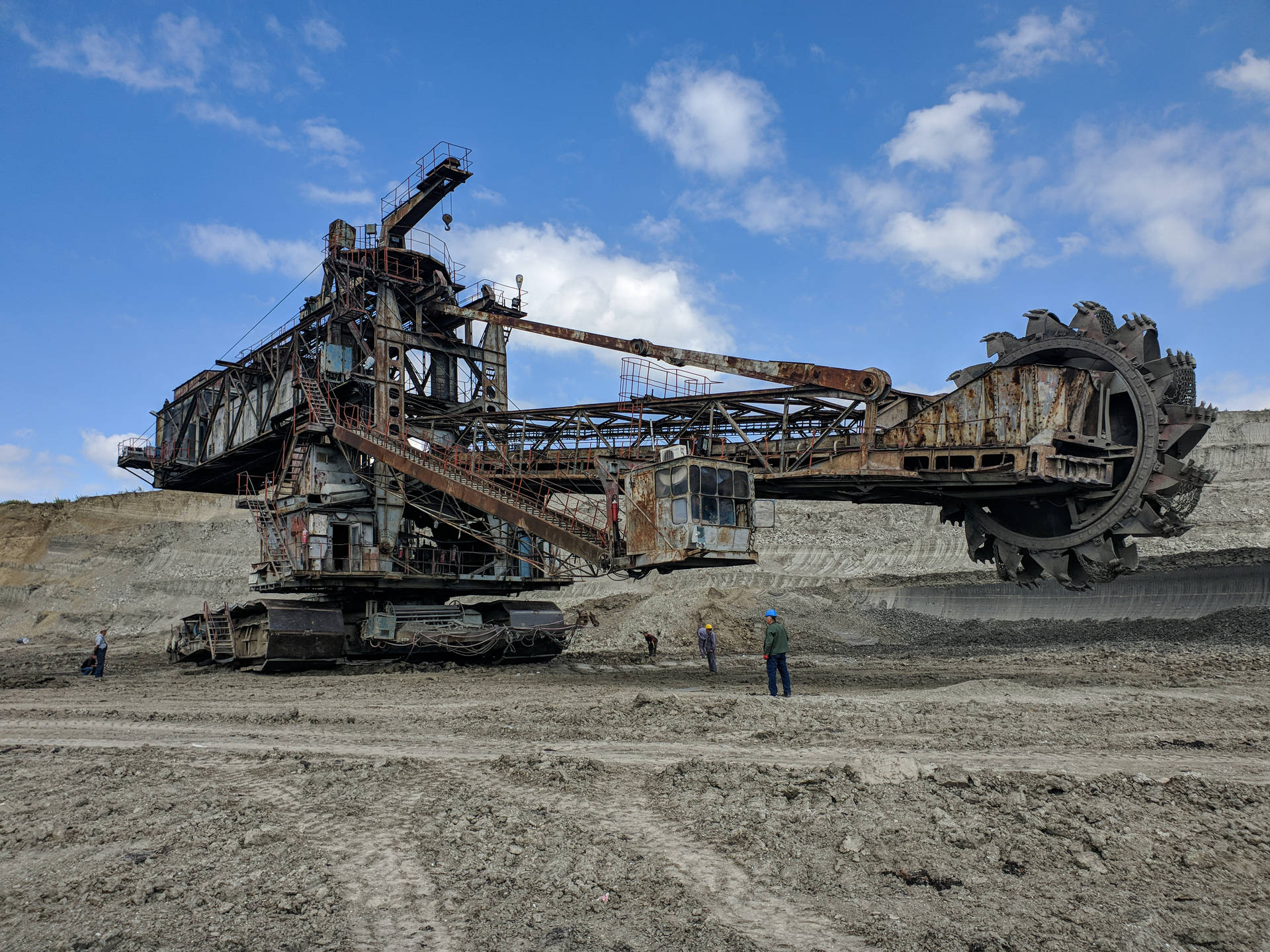 Mining Excavator Background