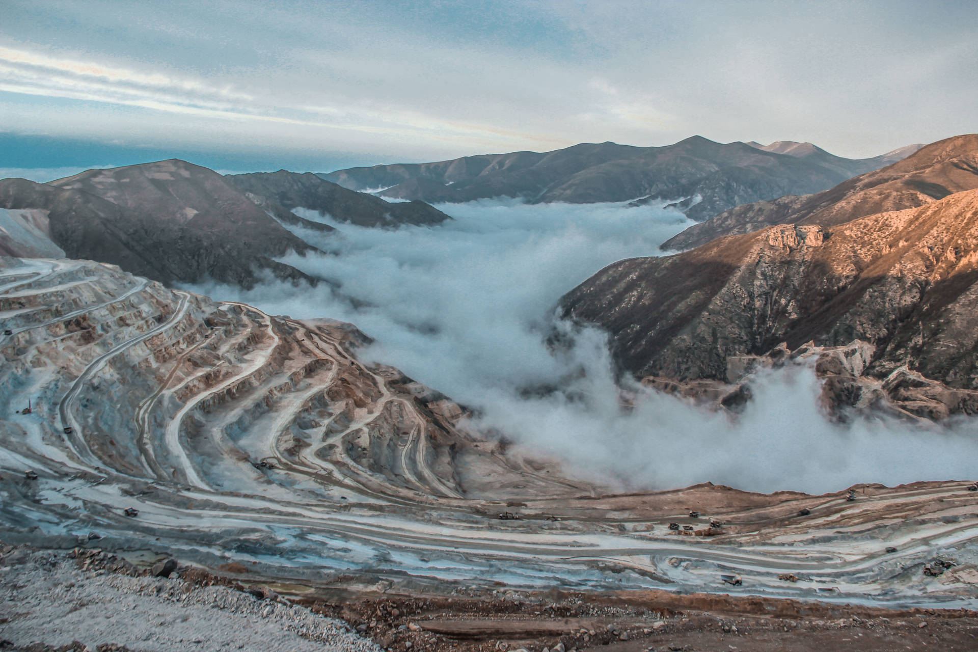 Mining Mountain Background