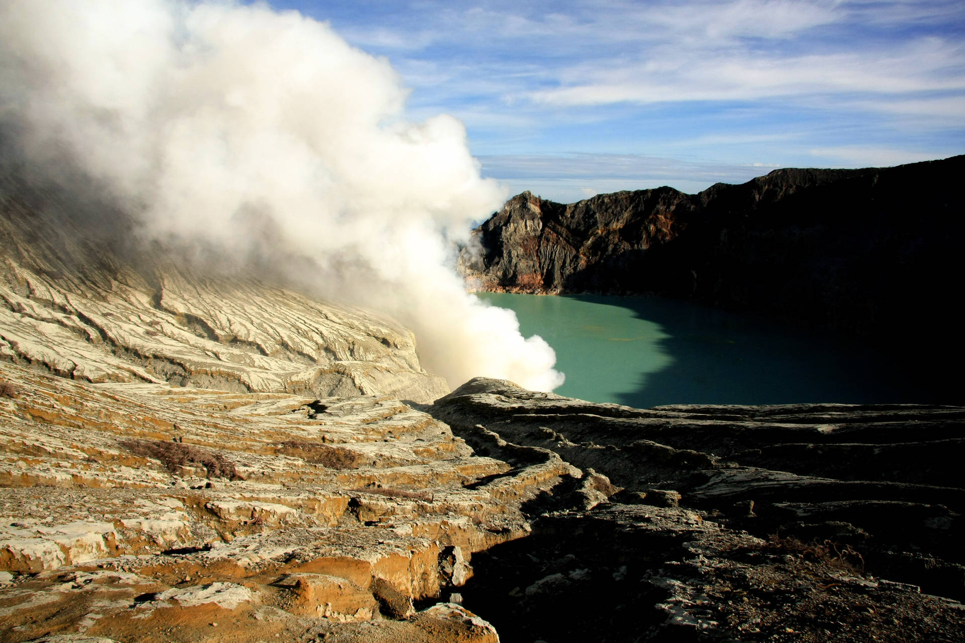 Mining Mountain Lake Background