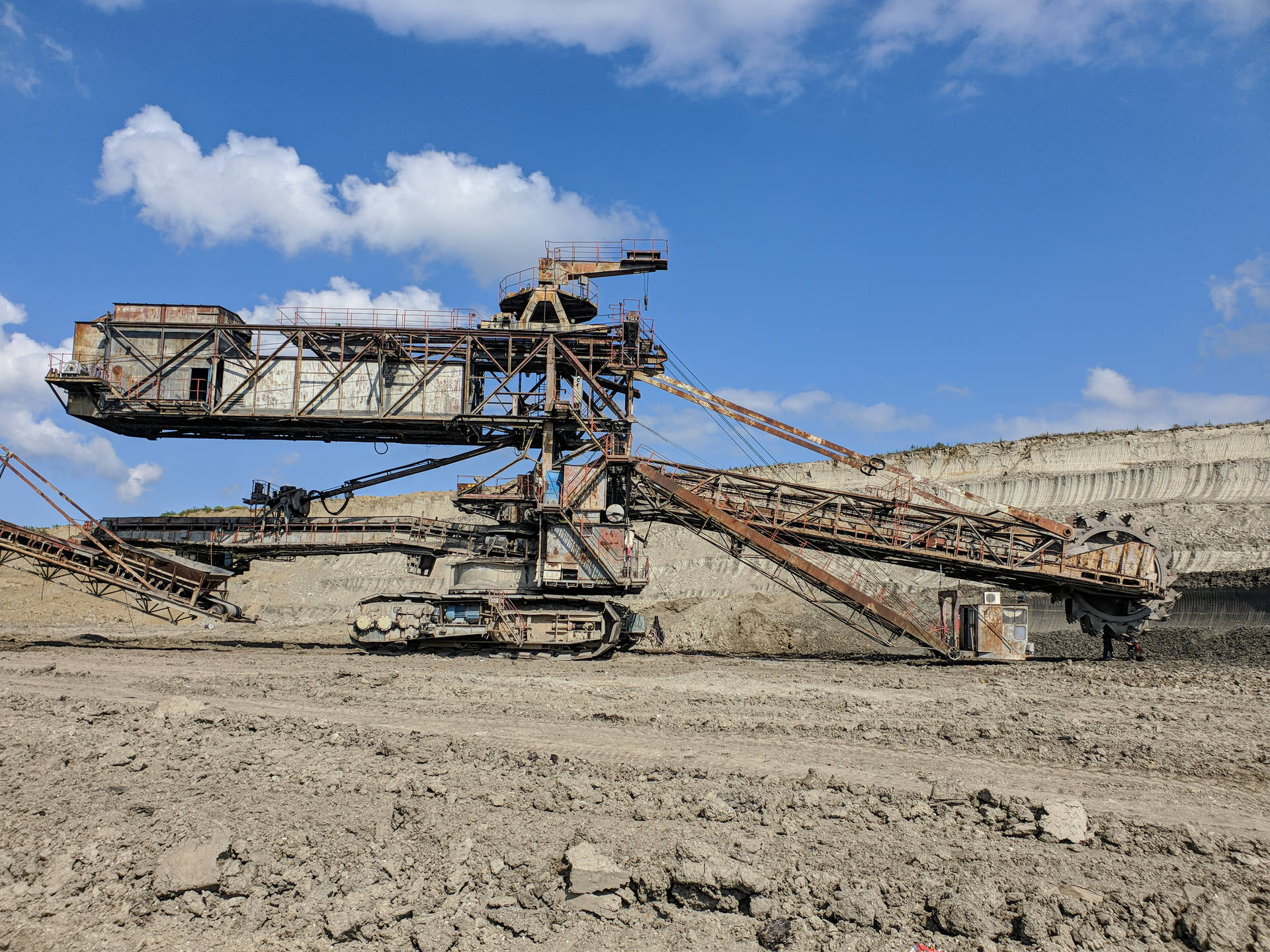 Mining Quarry Machine Background