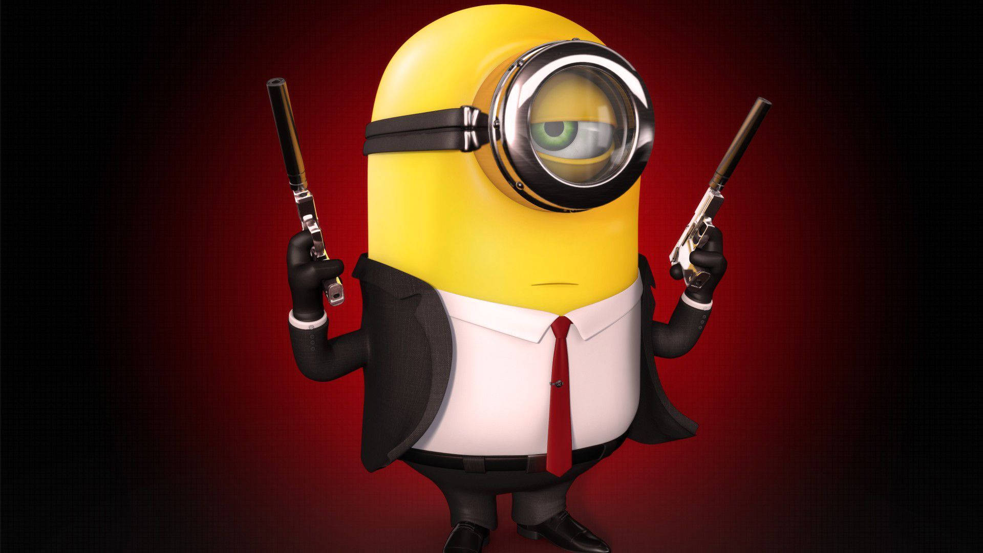 Minion As John Wick Hollywood Movie Background