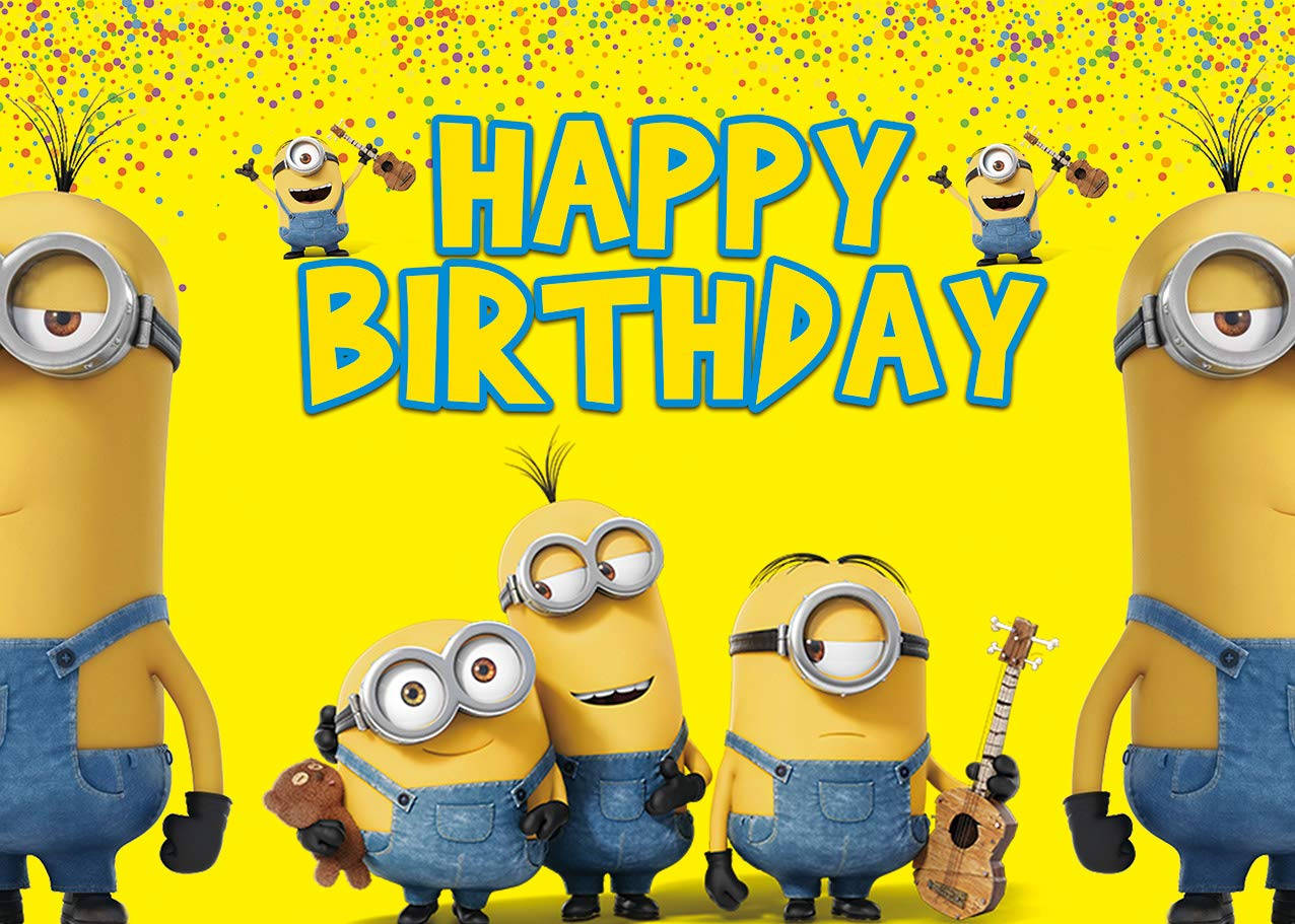 Minion Happy Birthday Background Background