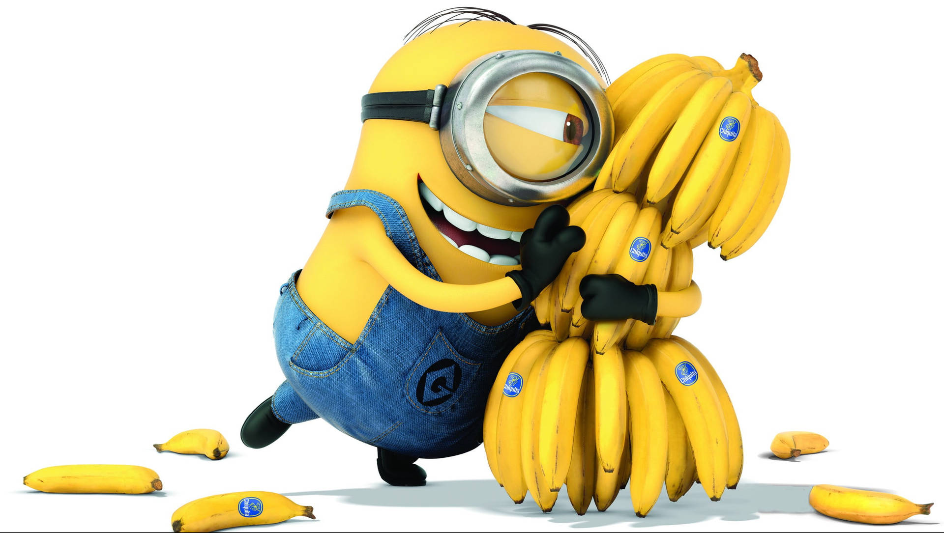 Minion Hugging Bananas