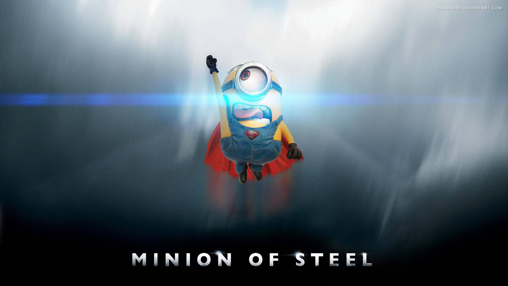 Minion Of Steel Flying Background