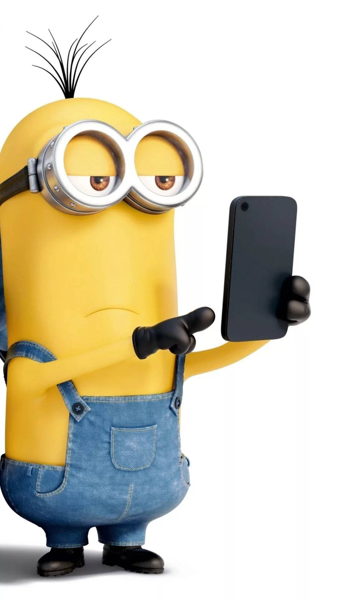 Minion Phone Pointing Background