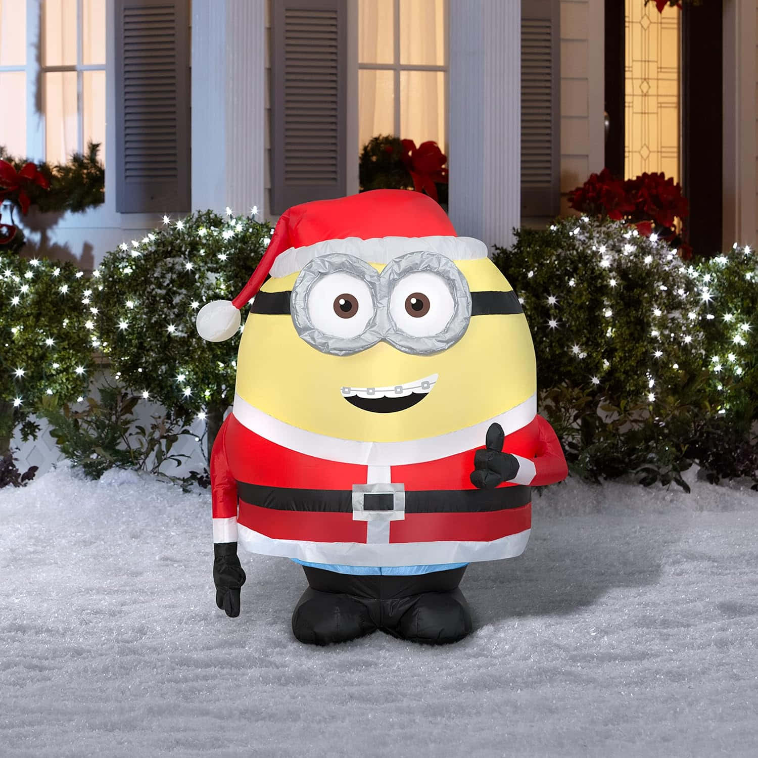 Minion Santa Inflatable Decoration Background