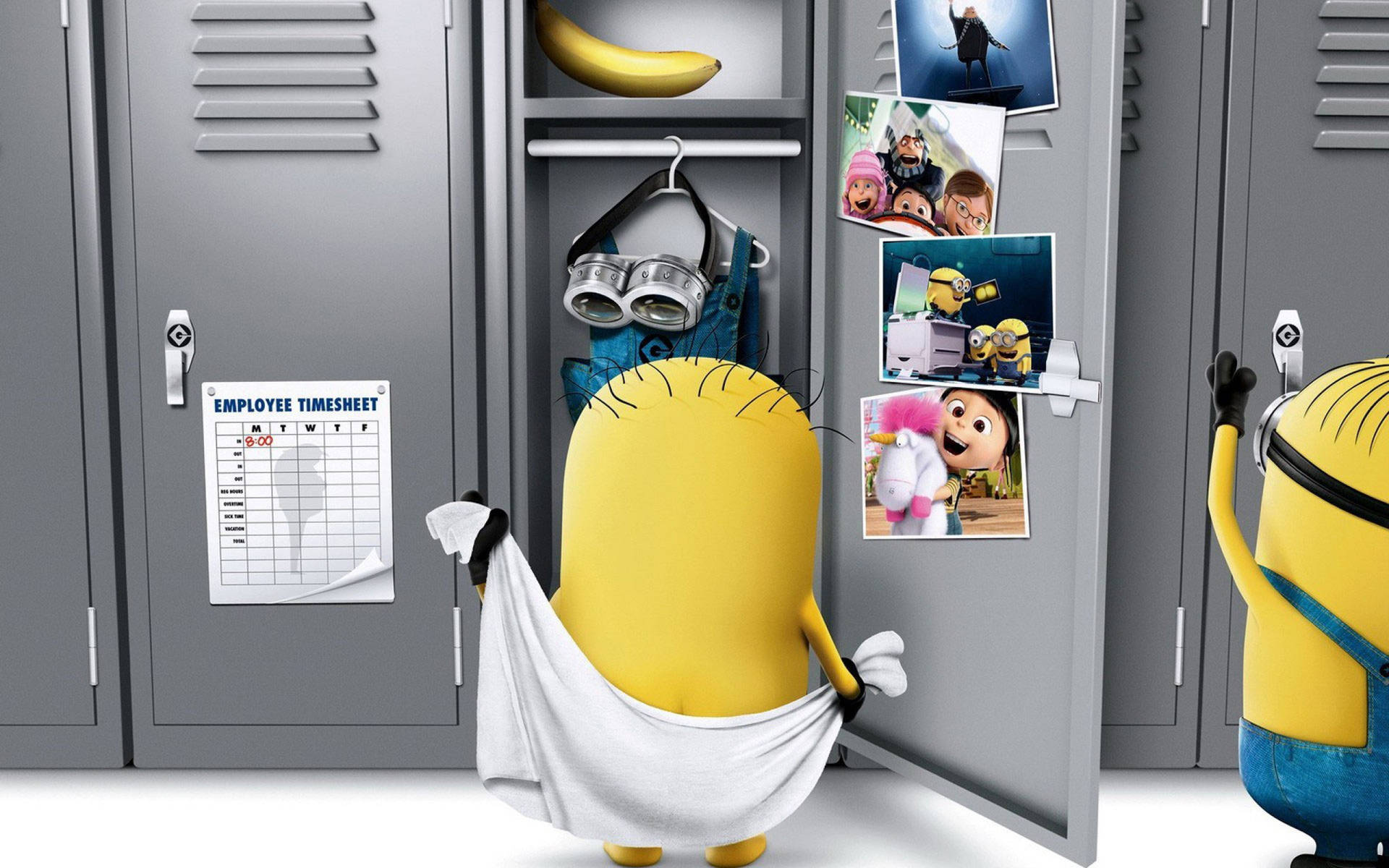 Minion With Towel Despicable Me 2 Background