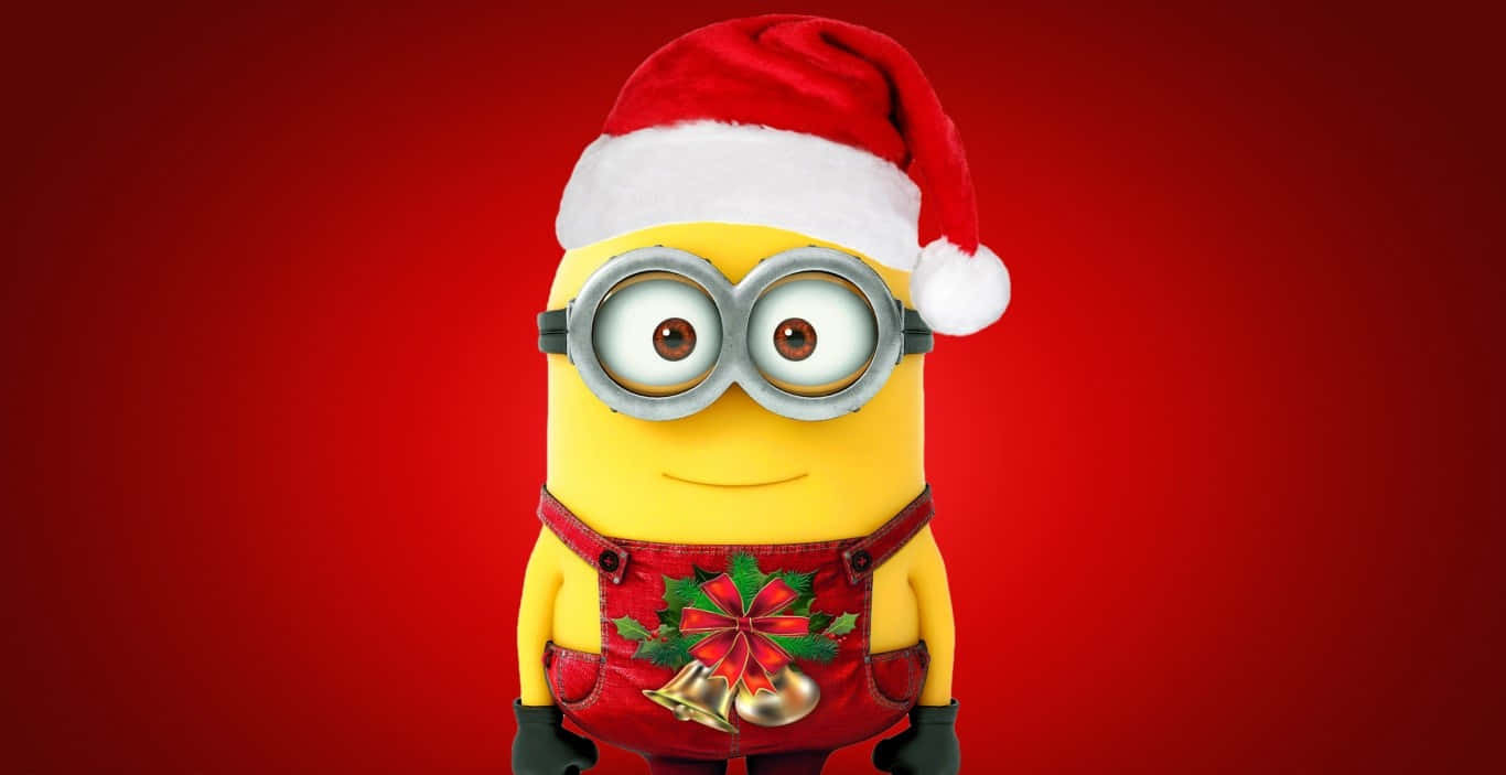 Minionin Santa Hat Christmas Celebration.jpg Background