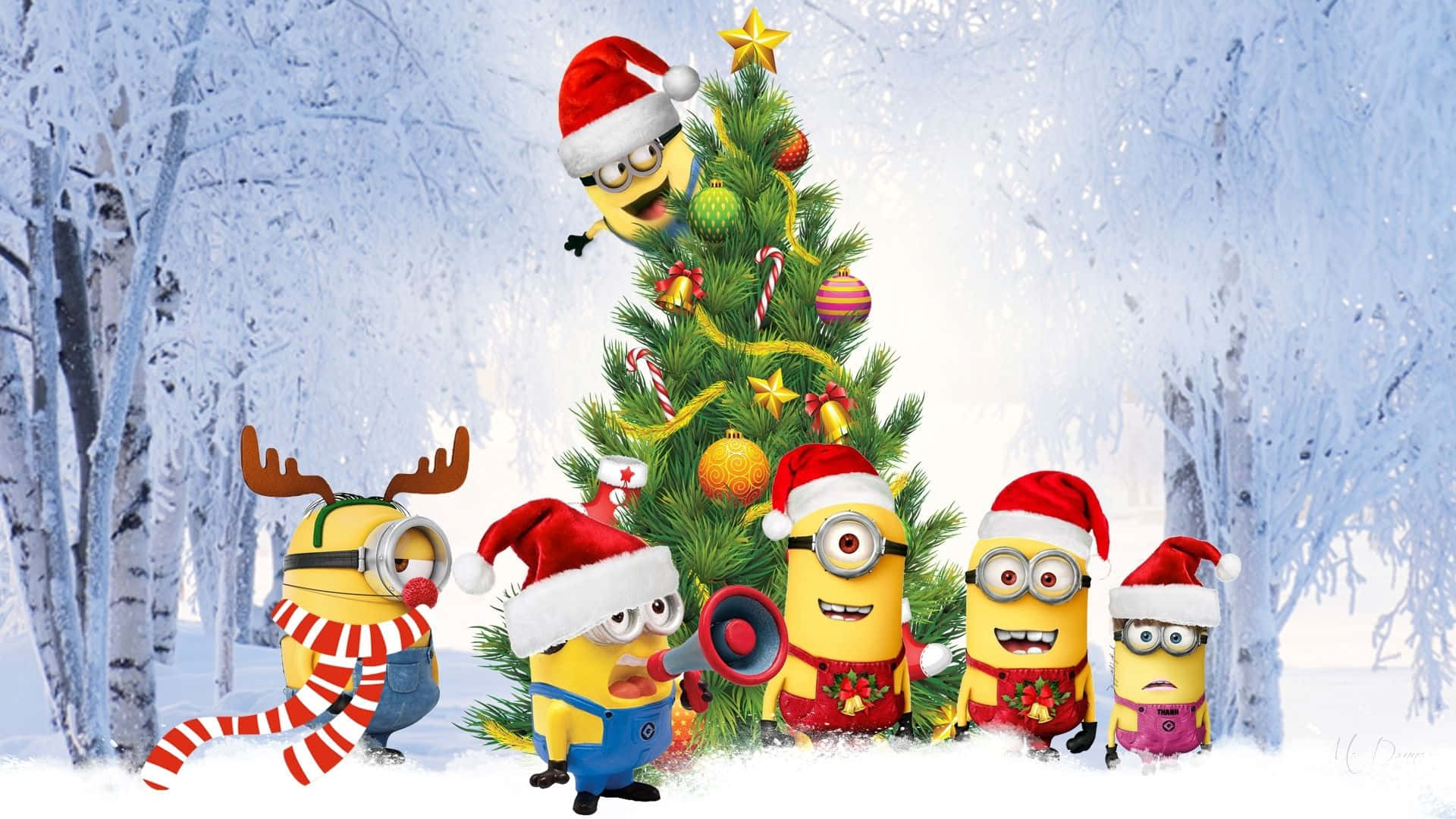 Minions Christmas Celebration Winter Scene.jpg