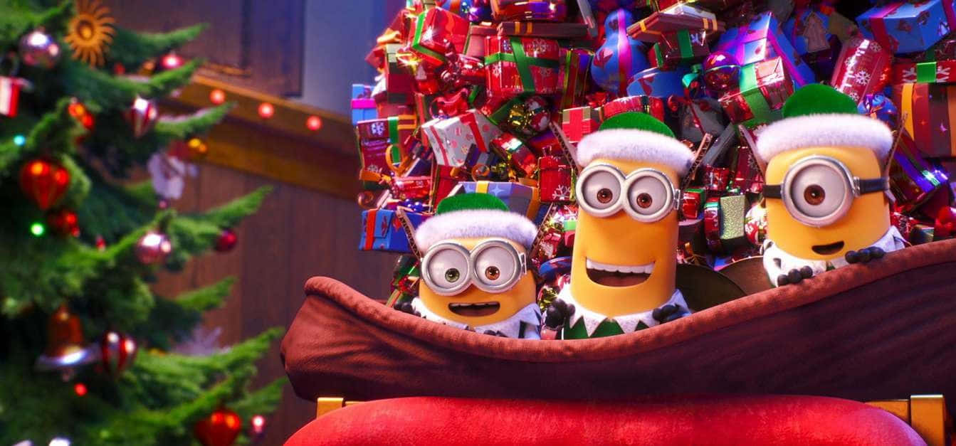 Minions Christmas Surprise Background