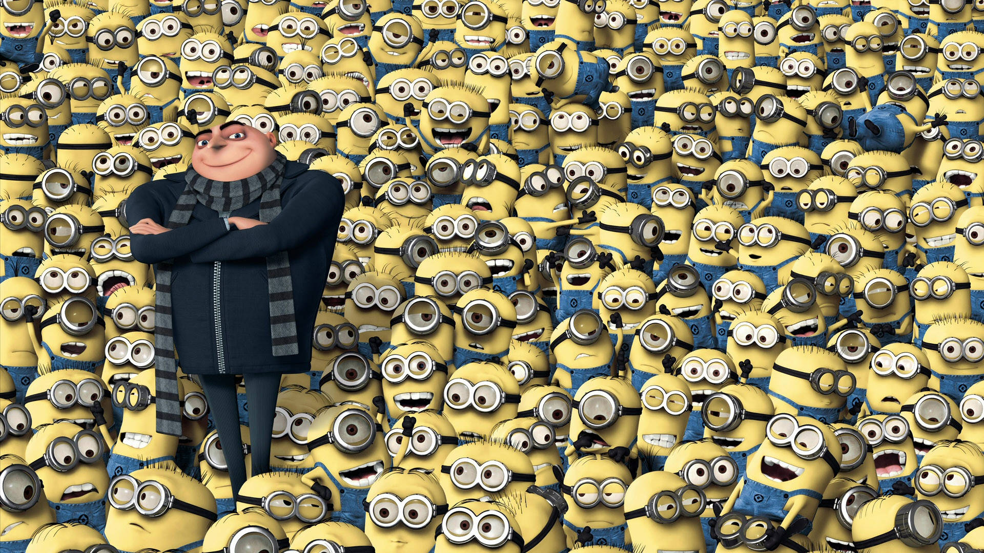 Minions With Gru Despicable Me 2 Background