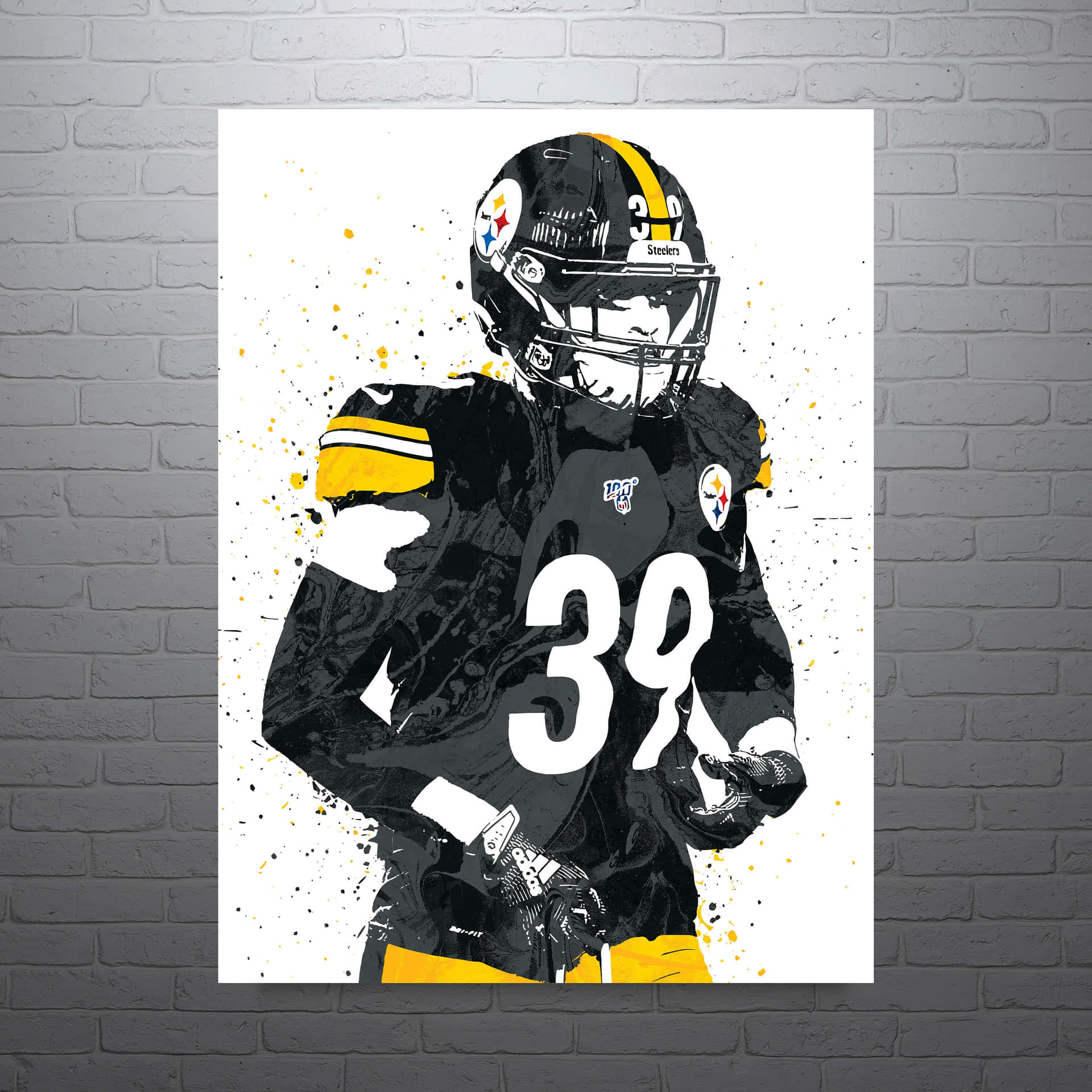 Minkah Fitzpatrick Fanart Painting Pittsburgh Steelers Background