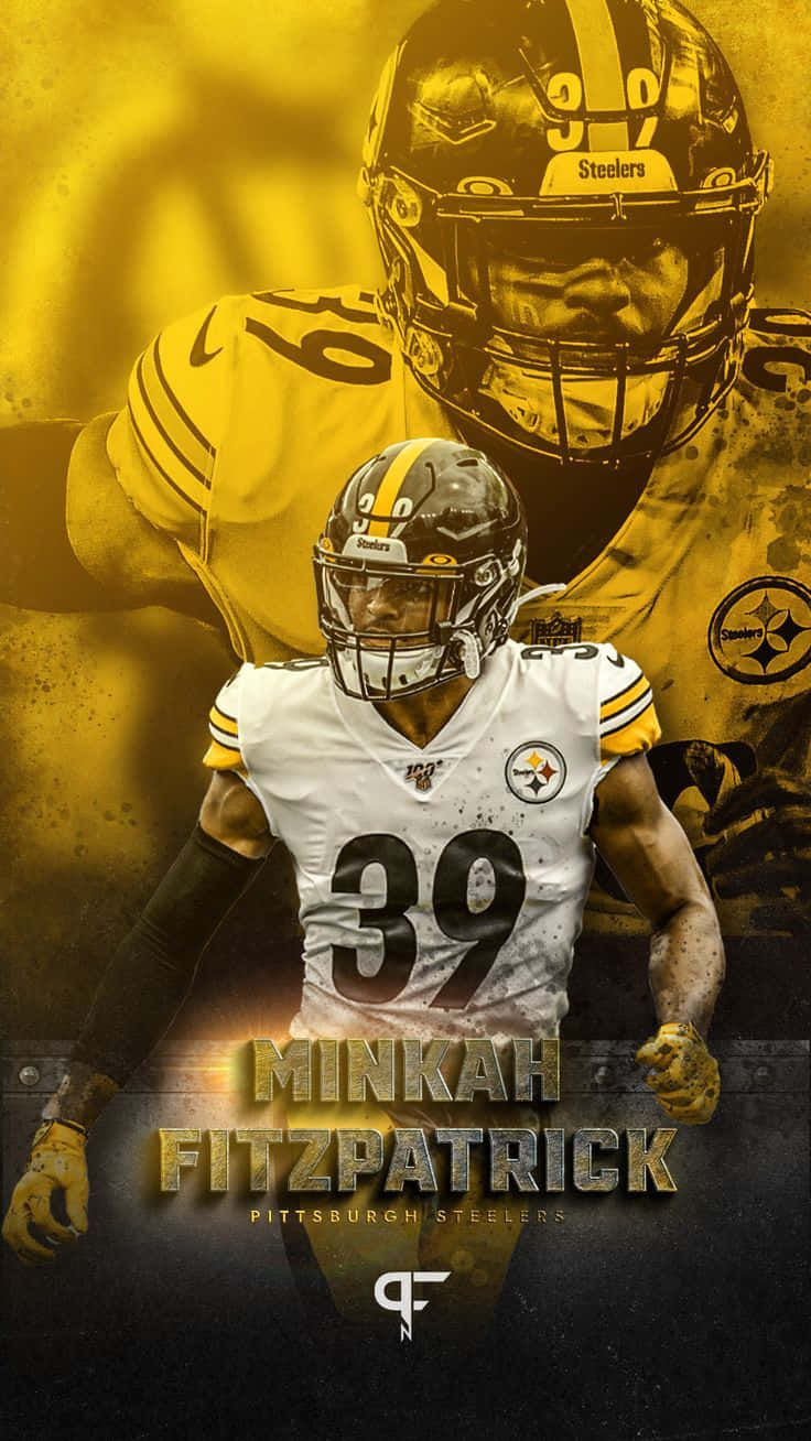 Minkah Fitzpatrick Graphic Art Photo Pittsburgh Steelers Background