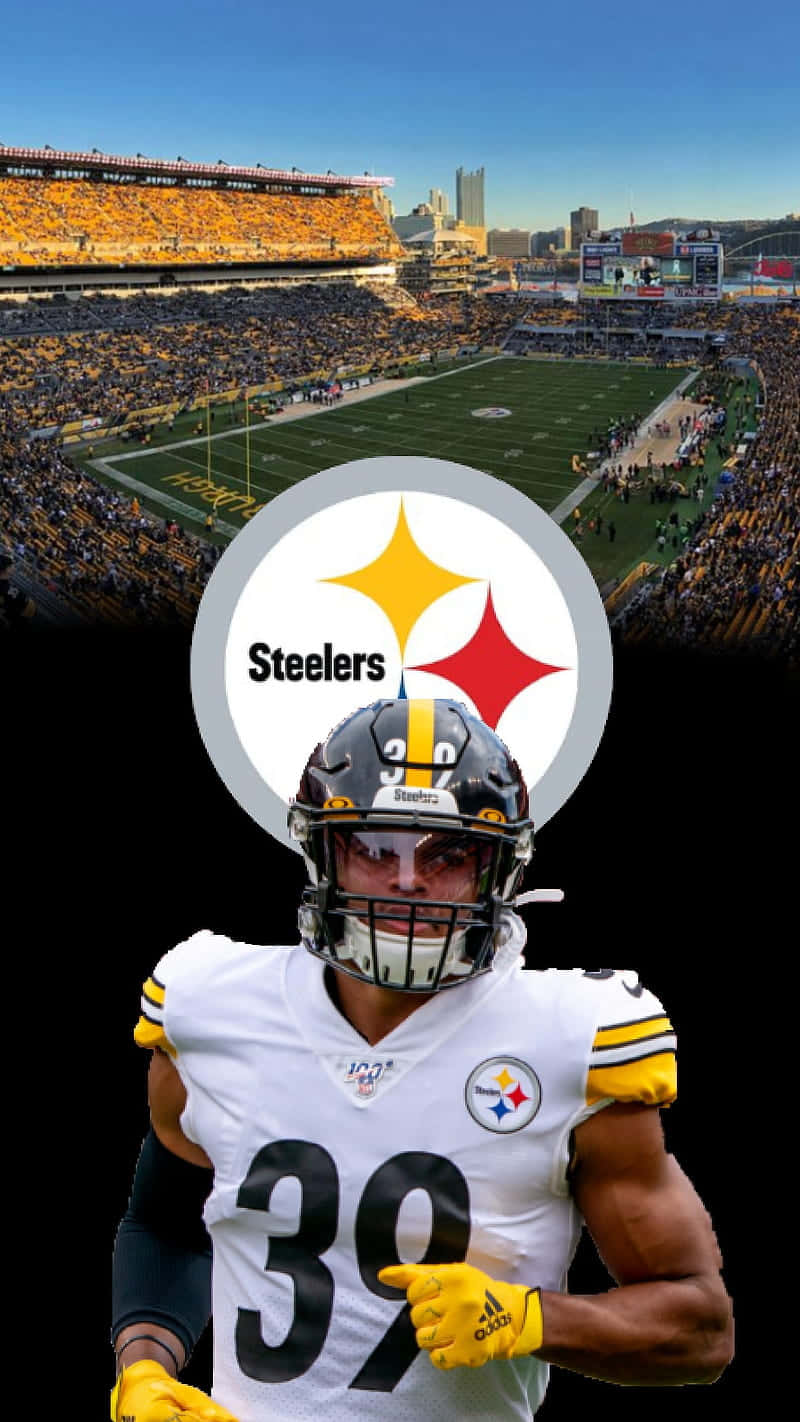 Minkah Fitzpatrick Pittsburgh Steelers Logo Player Background