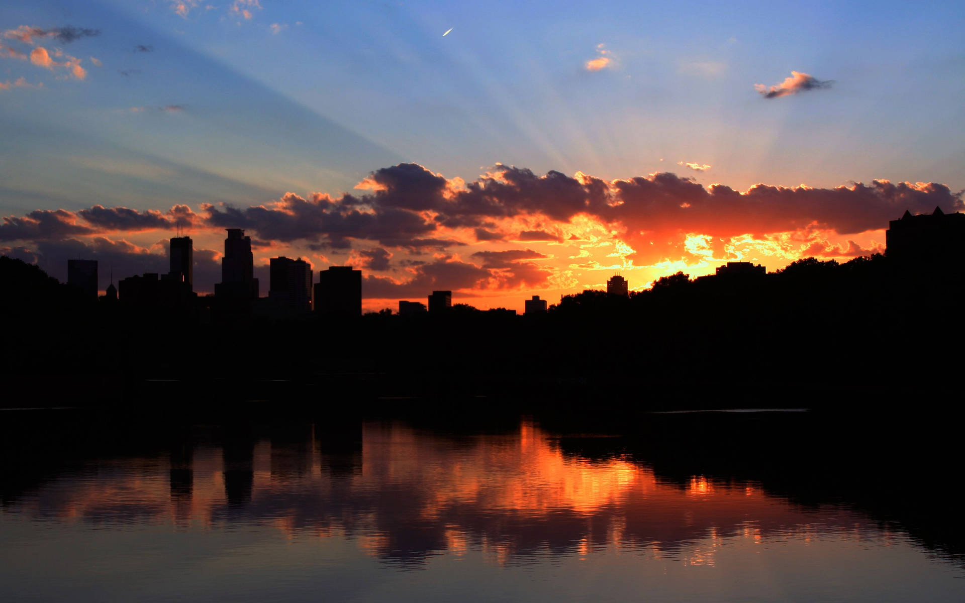 Minneapolis Sunset Photography Background