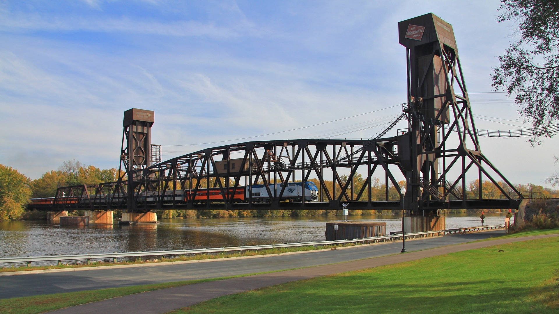 Minnesota Oldest Train Railway Bridge Background