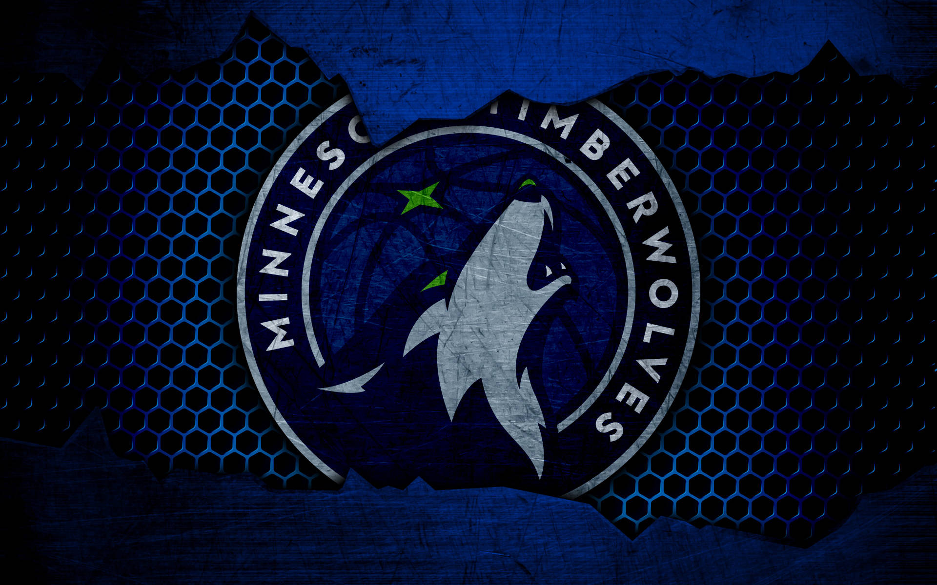 Minnesota Timberwolves Logo In Screen Mesh