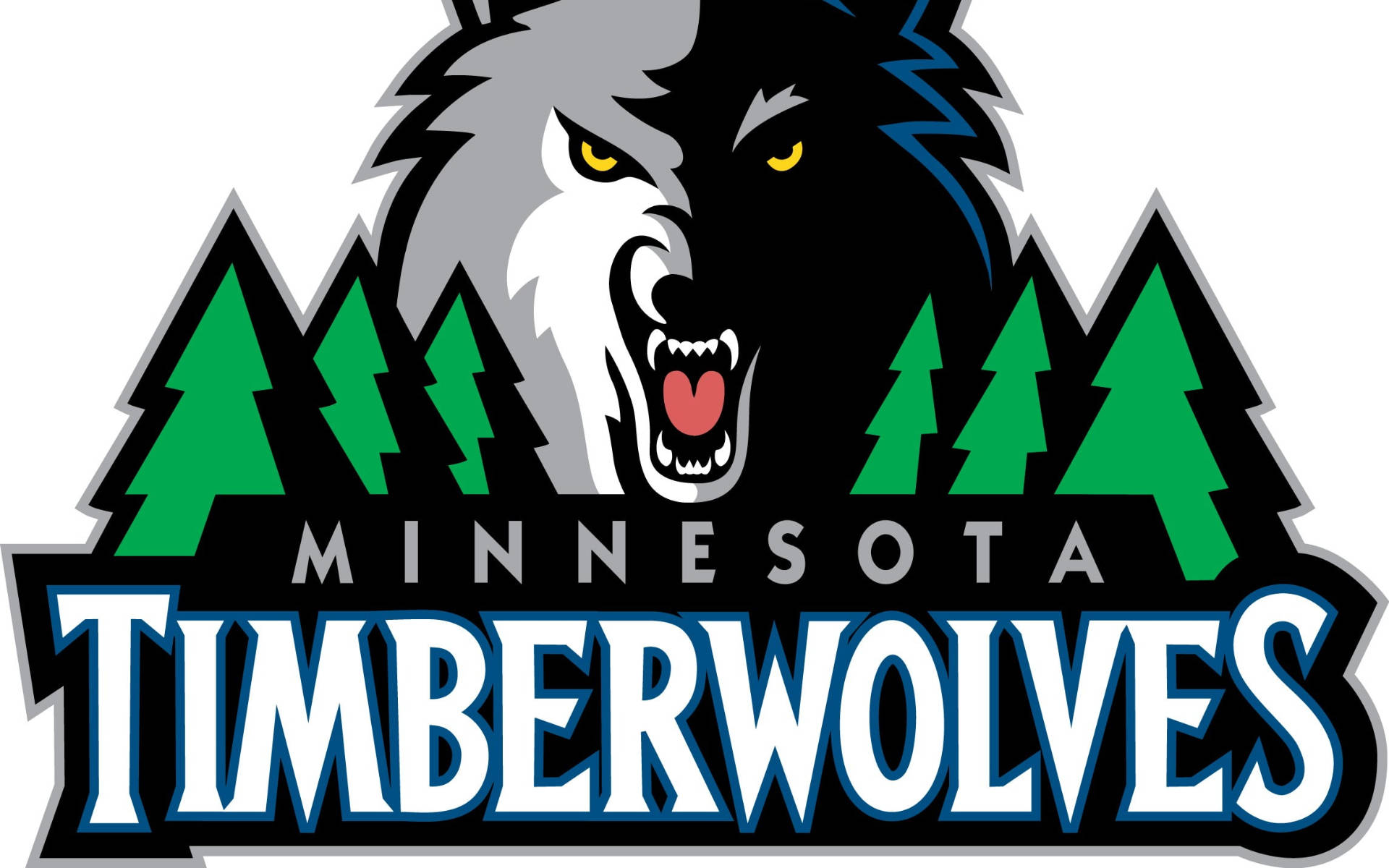 Minnesota Timberwolves Logo In White Background