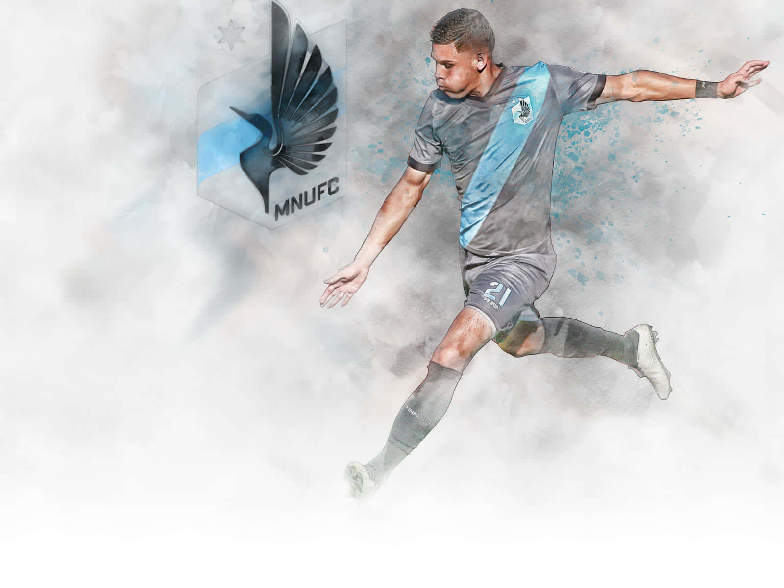 Minnesota United Fc's Bongokuhle Hlongwane Fanart Background