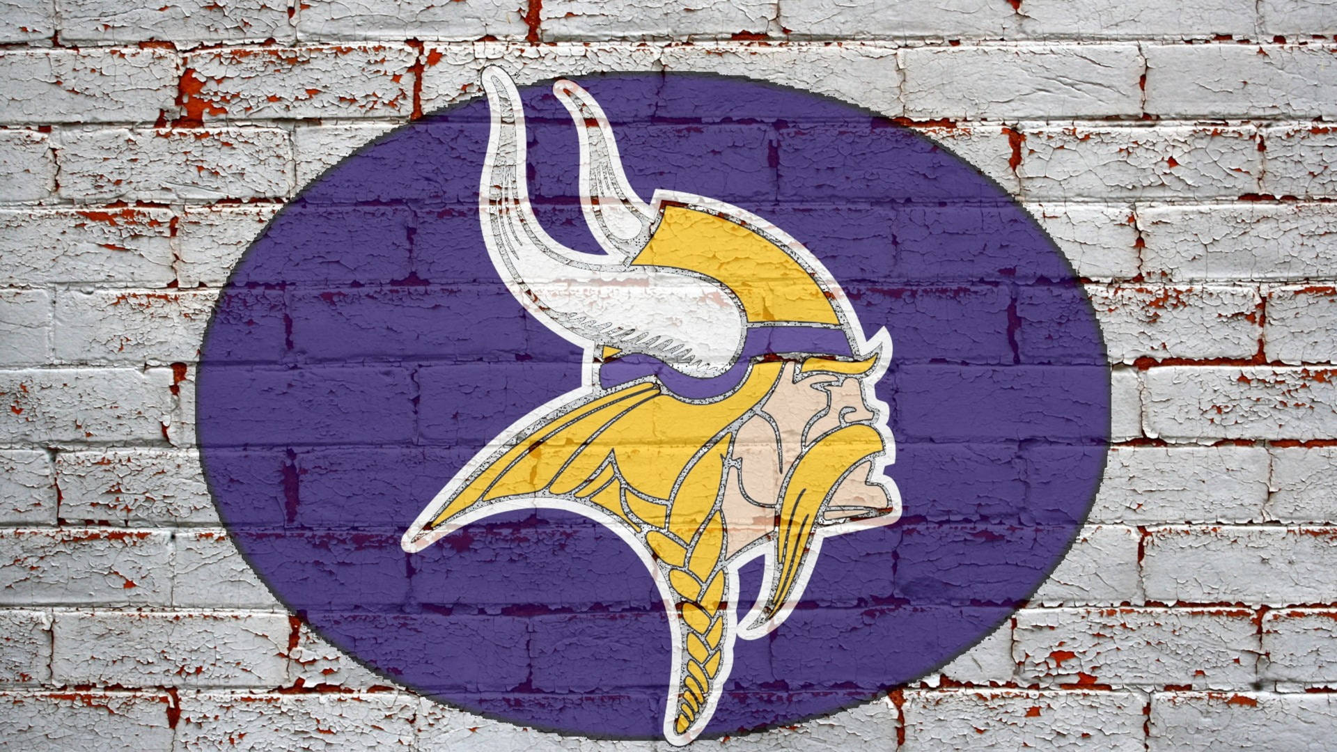 Minnesota Vikings Brick Wall Hd Background