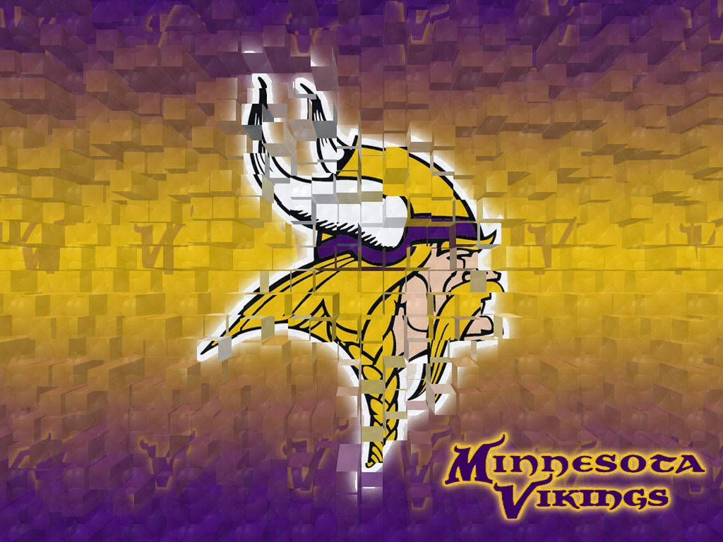 Minnesota Vikings Cubism Abstract Background