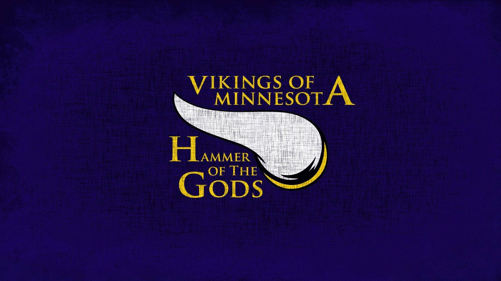 Minnesota Vikings Gods' Hammer Hd Background