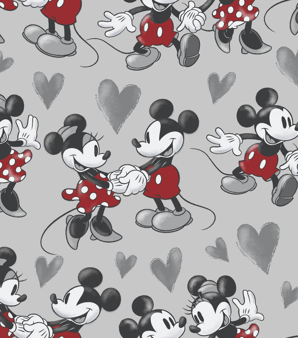Minnie Mouse And Mickey Loving Background