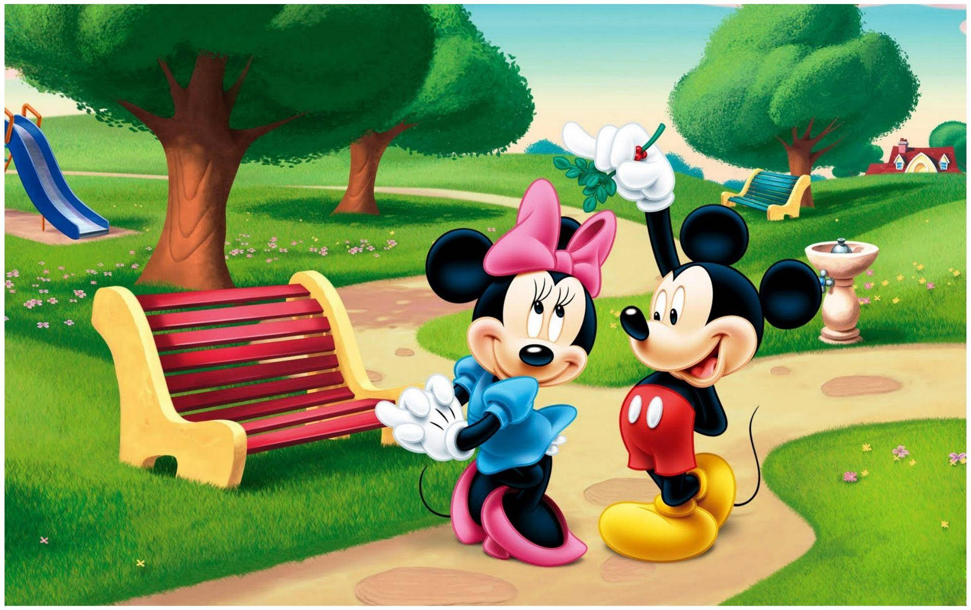 Minnie Mouse And Mickey Mouse Hd Background