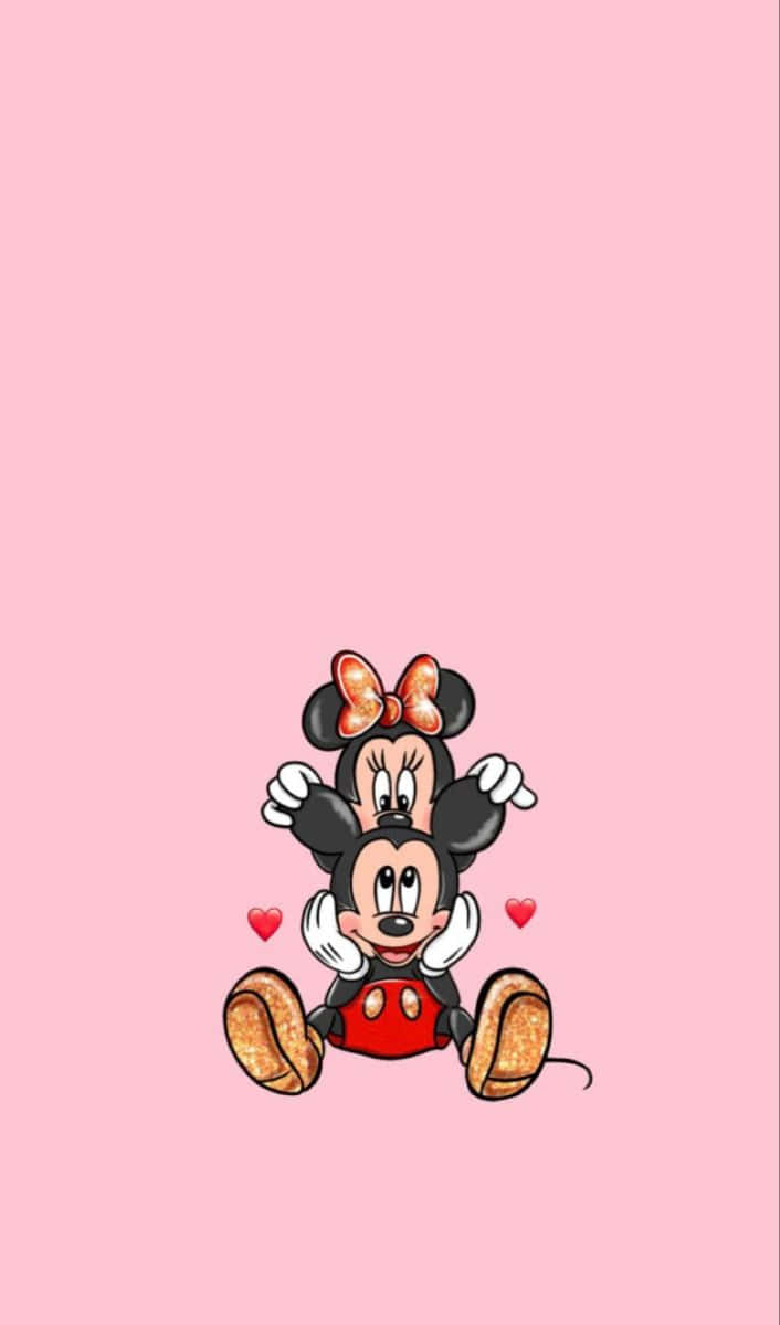 Minnie Mouse Pink Background Background