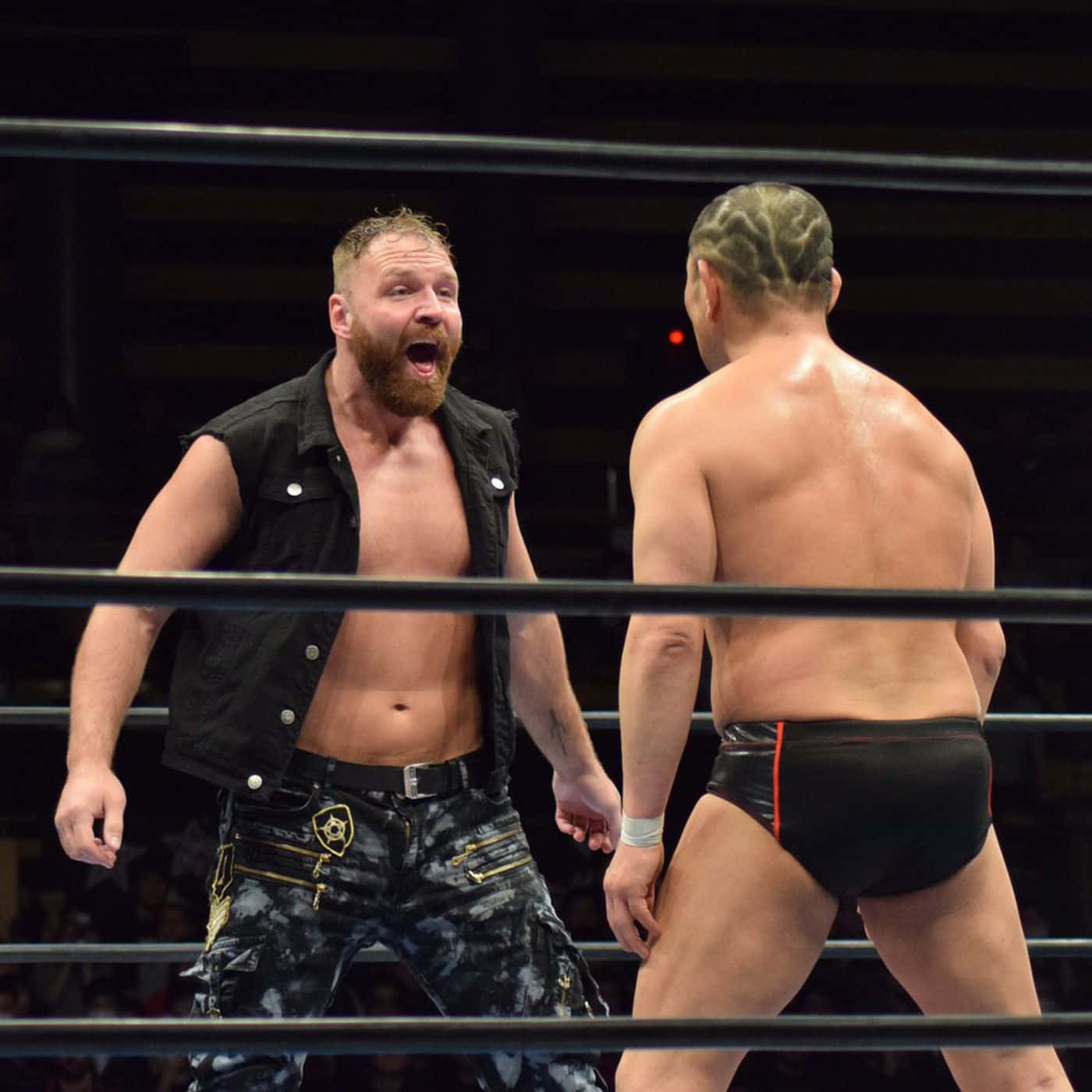 Minoru Suzuki And Jon Moxley Background