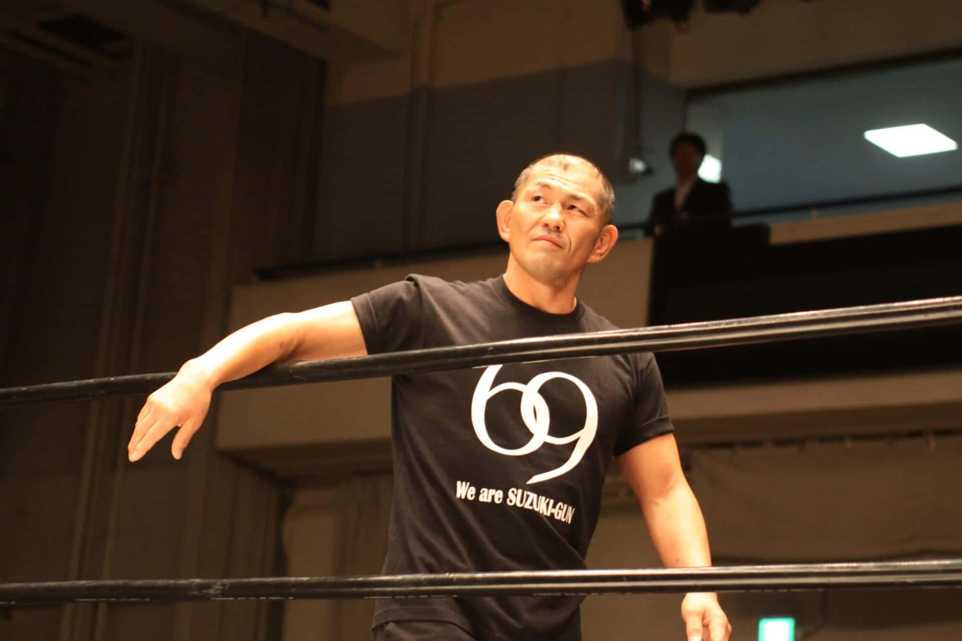Minoru Suzuki Wrestling Ring Presence Background