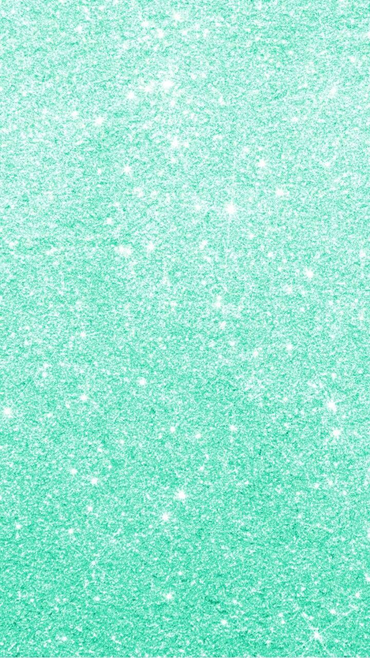 Mint Green Glitter Sparkle Iphone Background