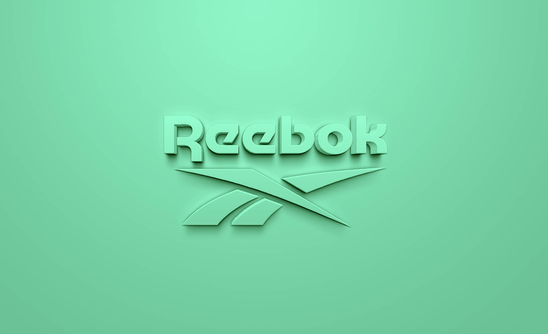 Mint Green Reebok Symbol Background