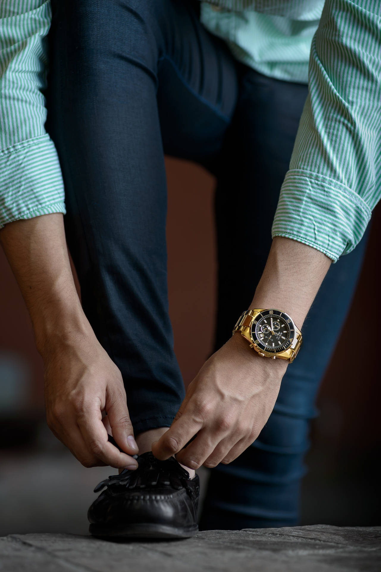 Mint Green Rolex Black Background