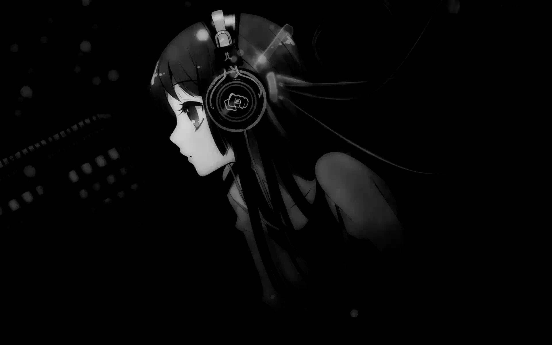 Mio Akiyama Black Anime Background