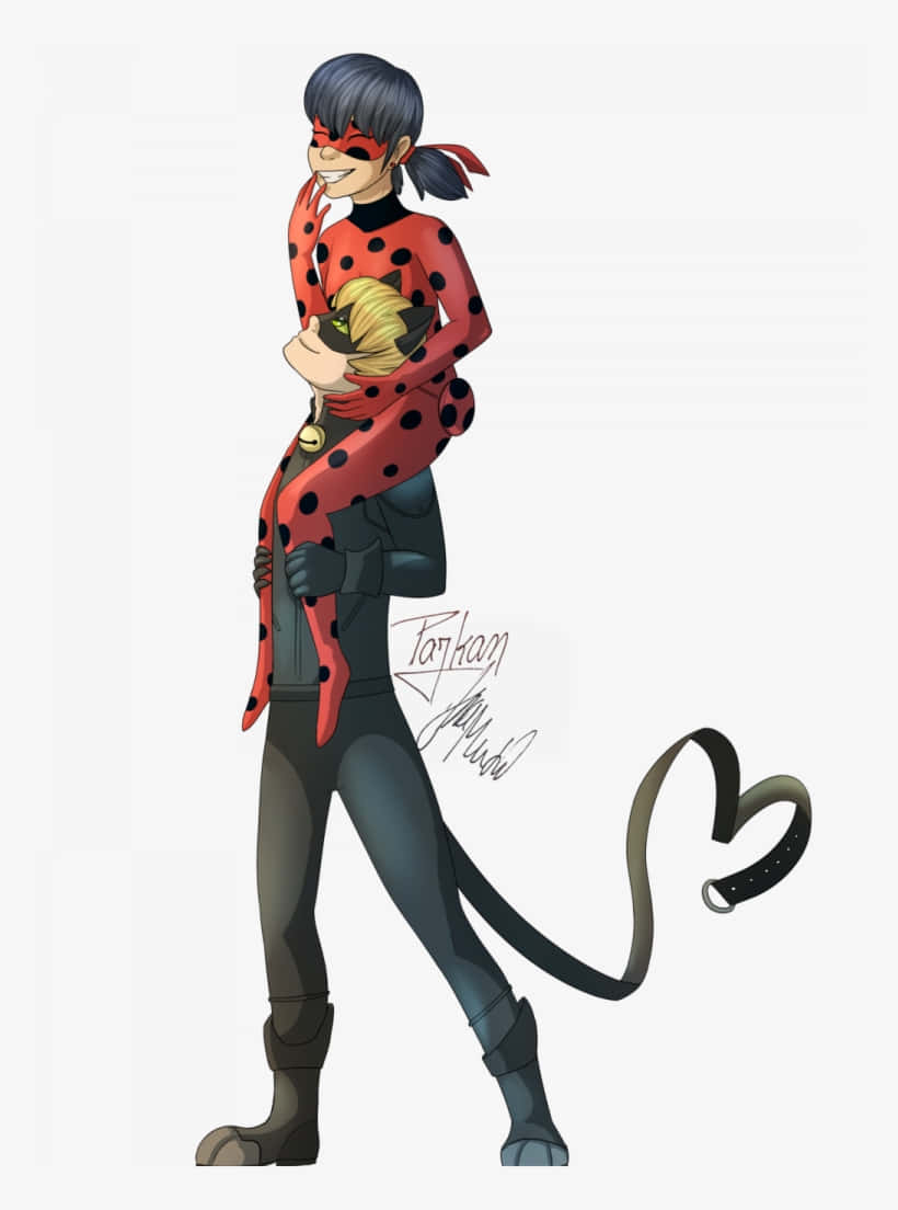 Miraculous Ladybug Adrien Looking Over Shoulder Background